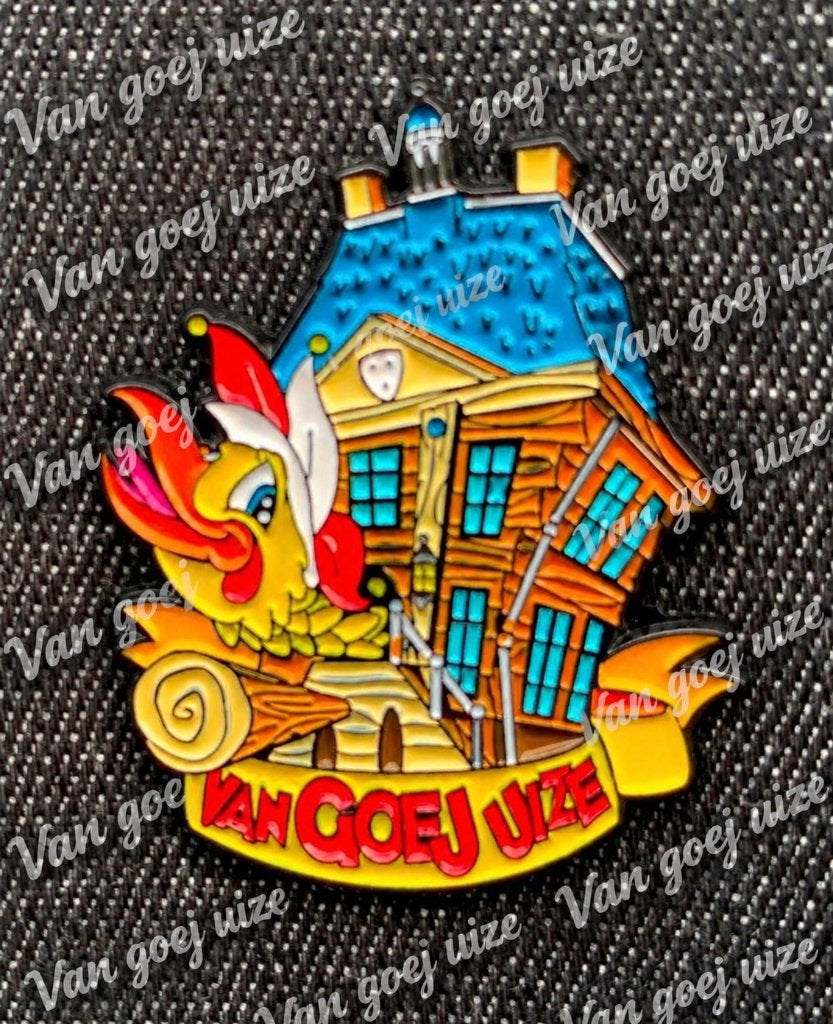 Motto pin Tullepetaon / Tullepetaonestad / van Goej Uize, Verzamelen, Ophalen of Verzenden, Nieuw, Stad of Land, Speldje of Pin