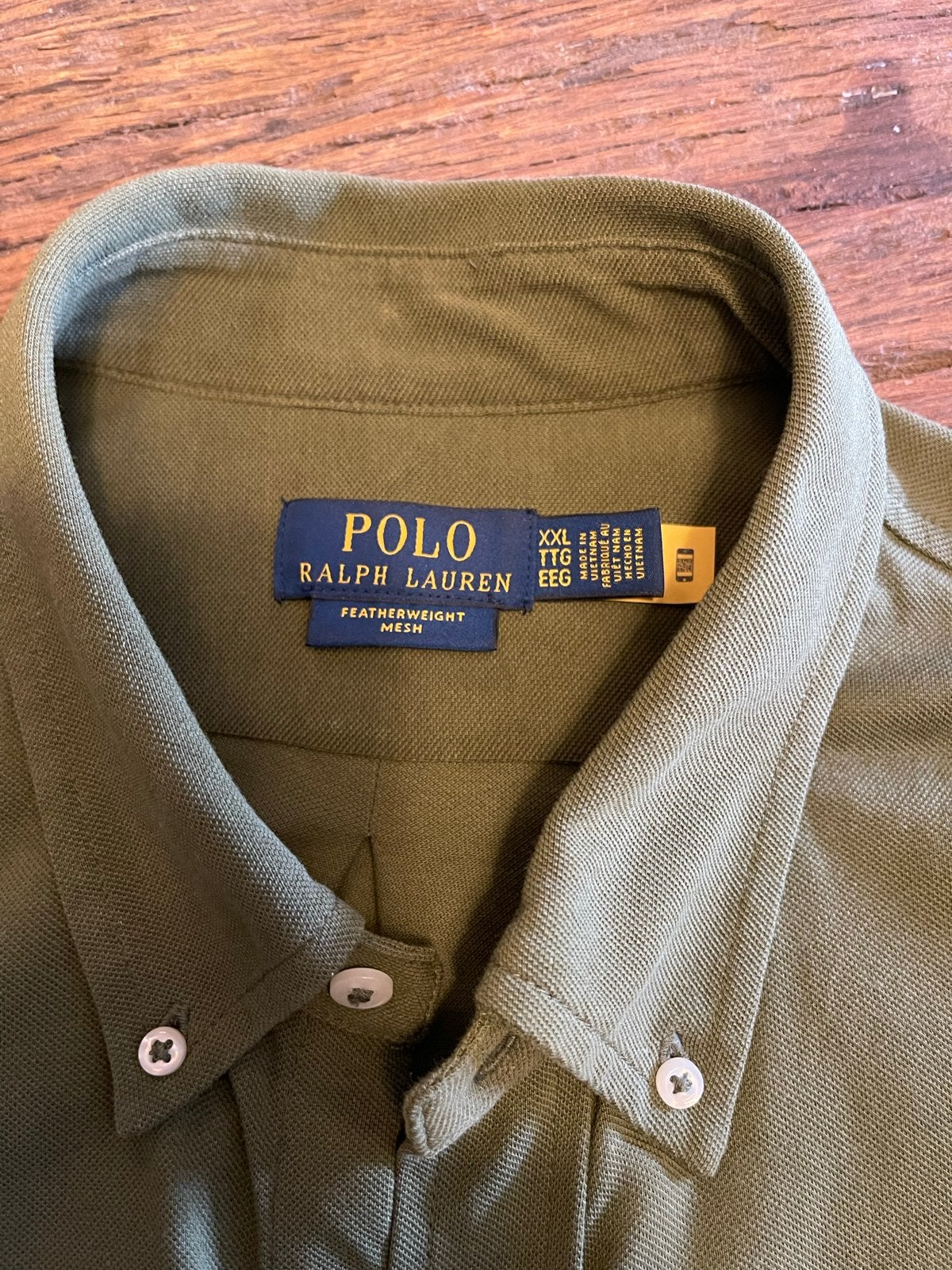 Polo Ralph Lauren Katoenen Tricot Overhemden XXL, Ophalen of Verzenden, Zo goed als nieuw, Groen, Overige halswijdtes