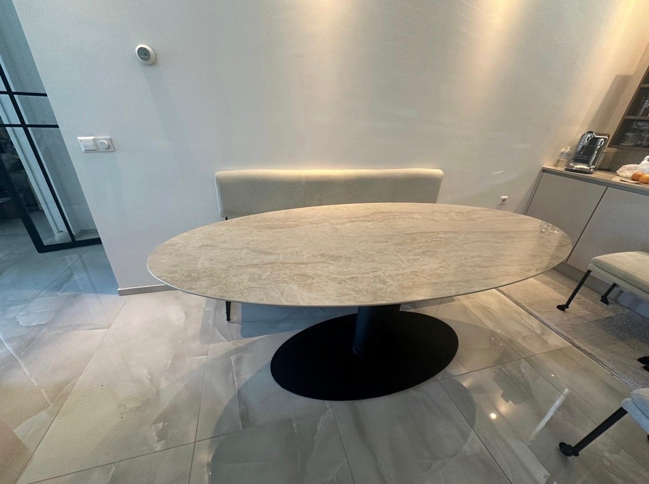 Nieuw Dekton Tafelblad en onder stel-, Vlek- & Krasbesten, Ophalen, Overige materialen, 100 tot 150 cm, Nieuw