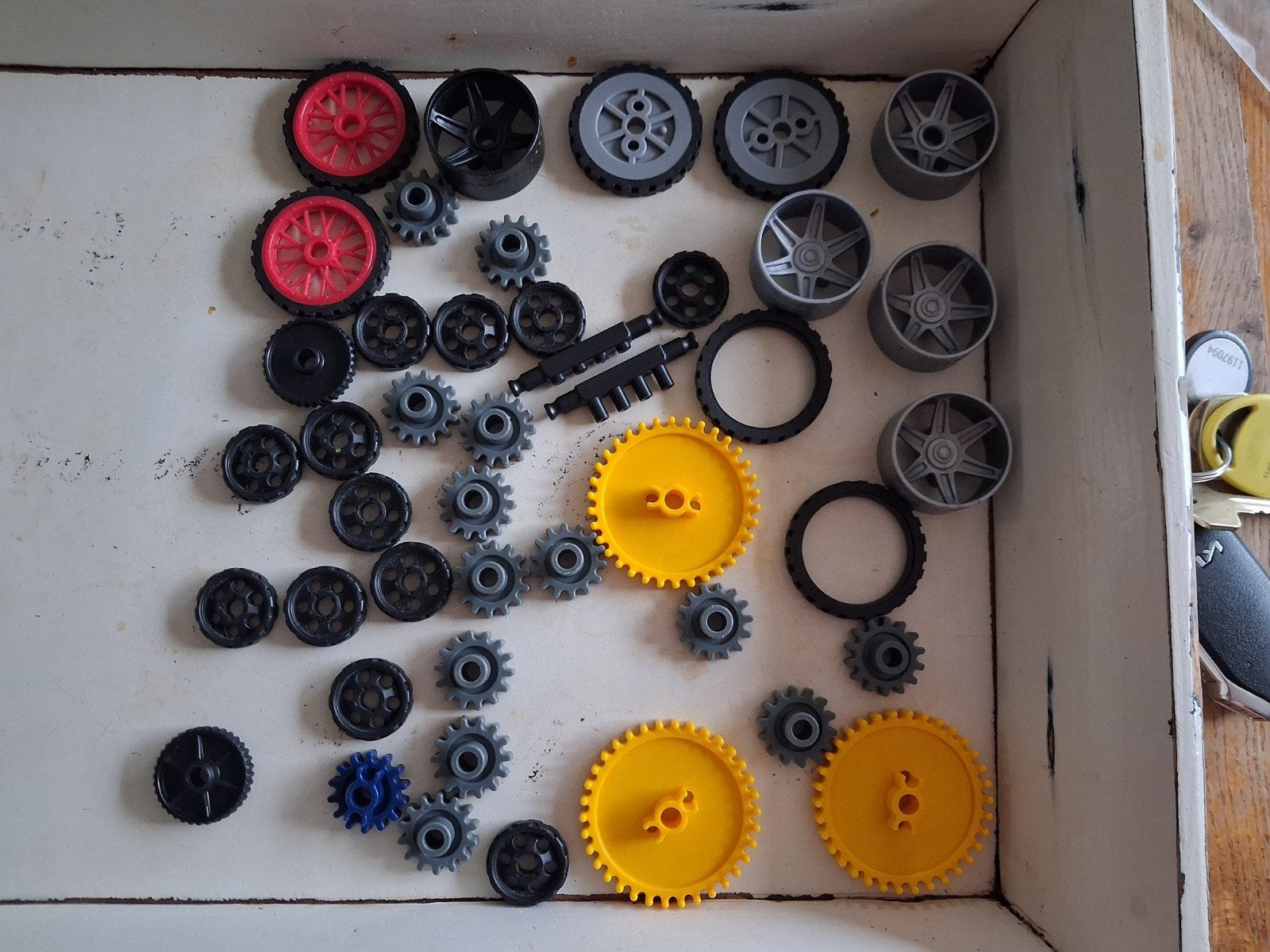 knexx allerlei wielen, radertjes en assen, Ophalen of Verzenden, Zo goed als nieuw, K'nex