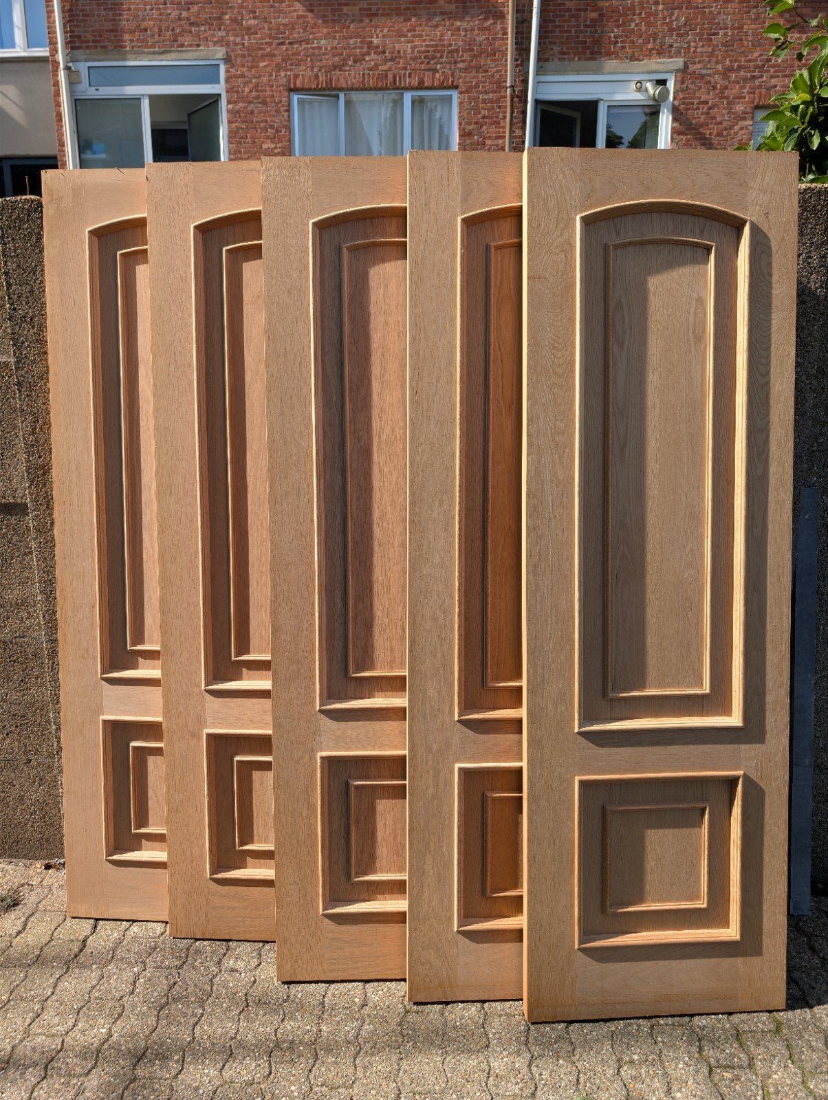 10 nieuwe smalle Binnendeuren Massief Eik, Doe-het-zelf en Verbouw, Ophalen, Minder dan 80 cm, Binnendeur, Nieuw