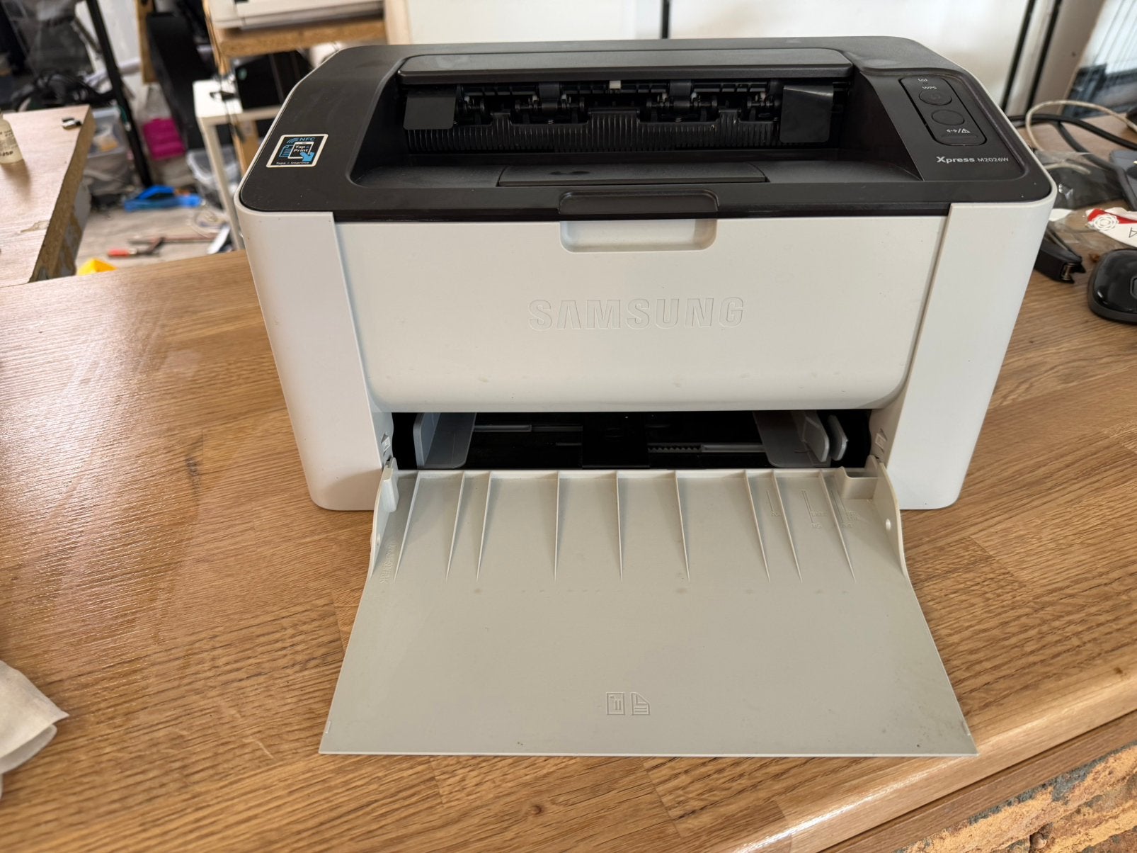 Samsung Xpress M2026W Laserprinter – WiFi / NFC – Met kabels, Ophalen of Verzenden, Zo goed als nieuw, H, H