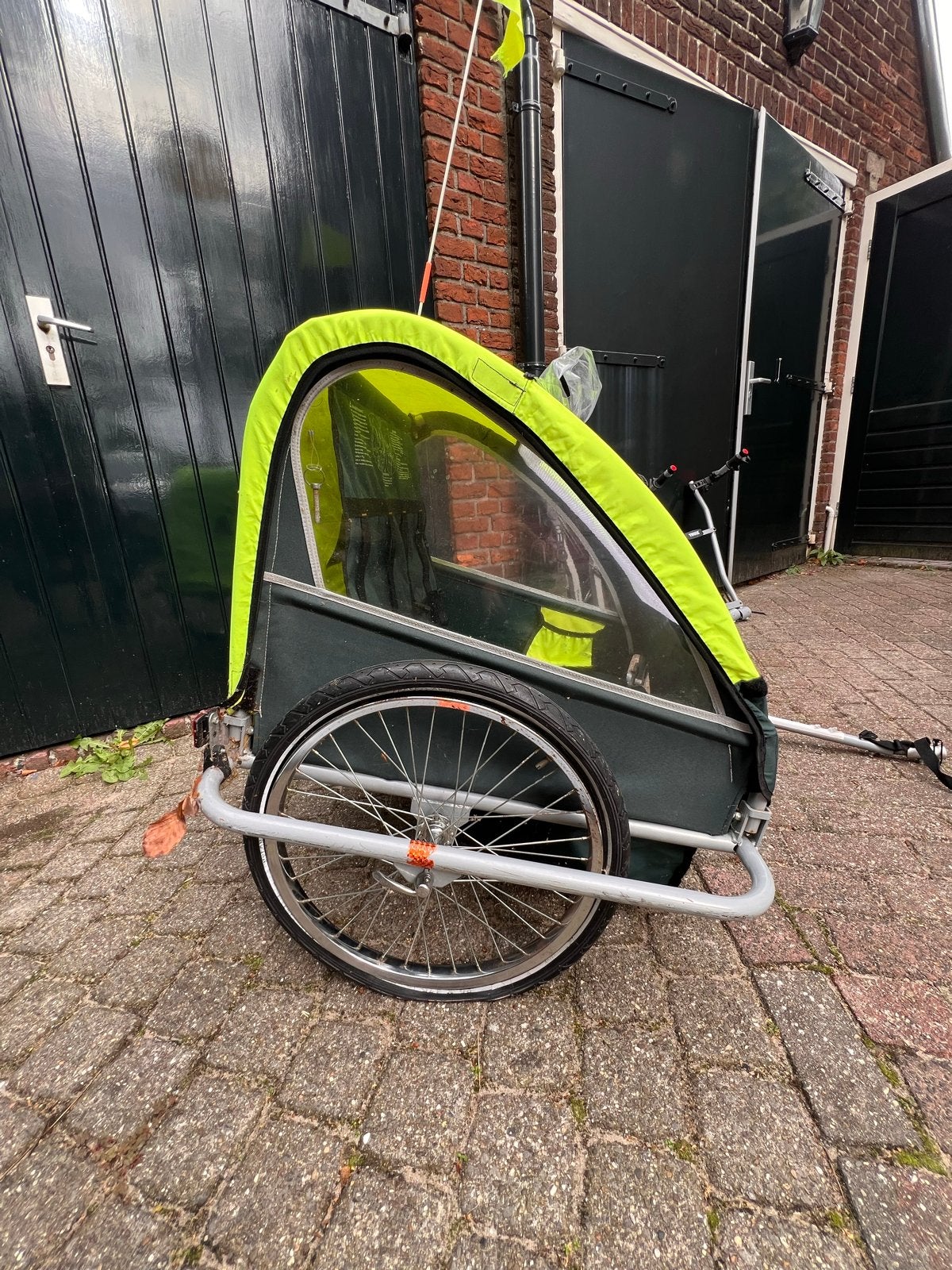 Kinderfietskar, Fietsen en Brommers, Ophalen, Gebruikt, Opvouwbaar, Kinderkar