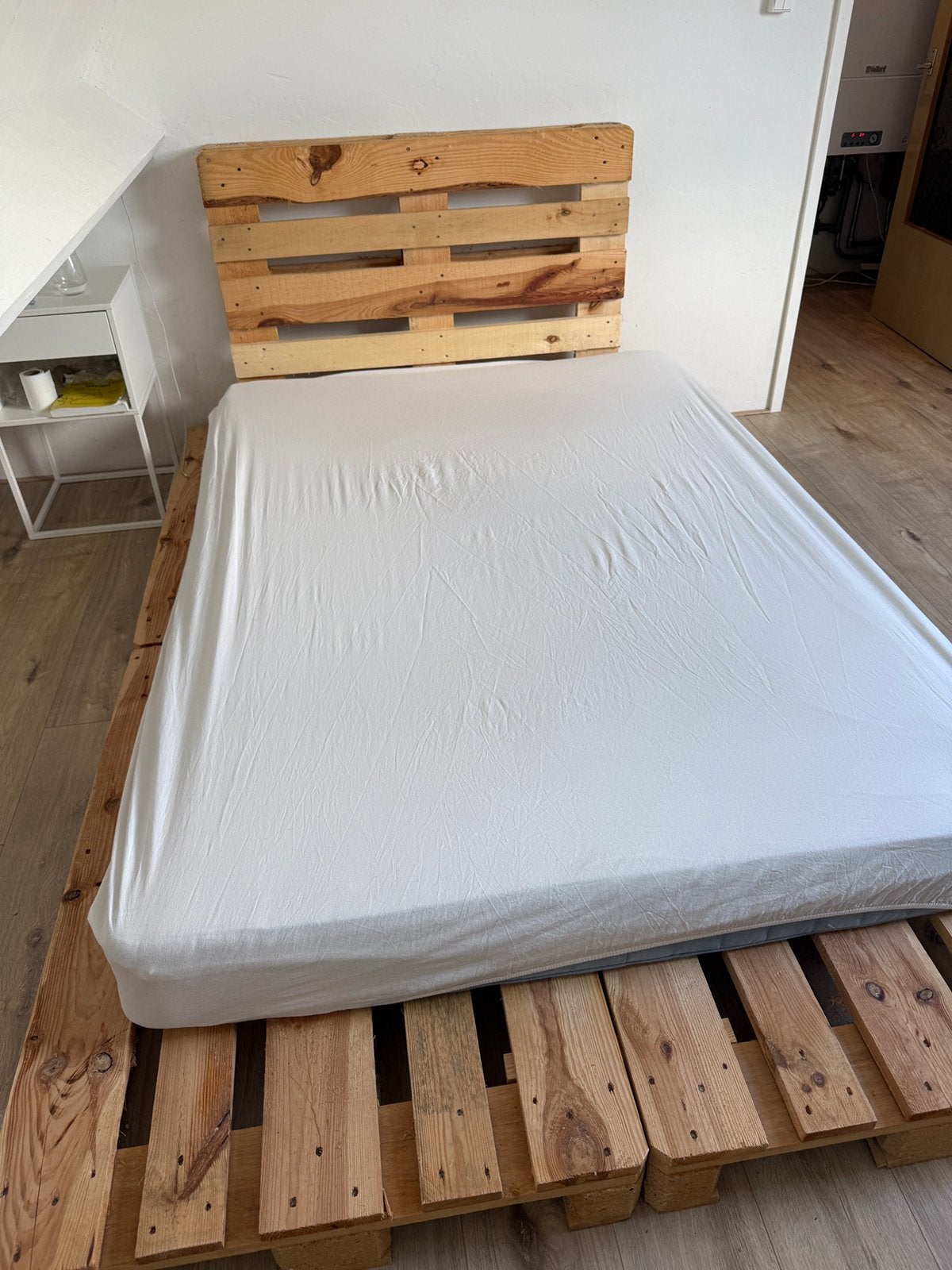 Pallets (wij hadden een bed maar ook kan bank), Ophalen of Verzenden, Zo goed als nieuw, Tweepersoons