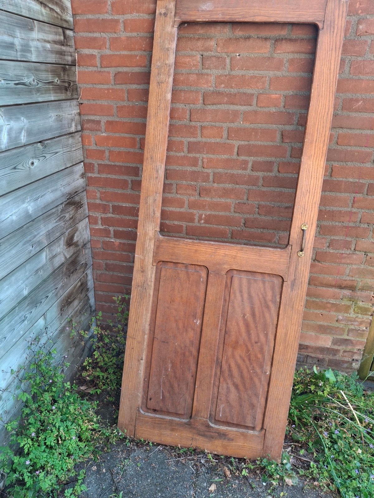 Antieke binnendeur schip, Doe-het-zelf en Verbouw, Ophalen, Gebruikt, Binnendeur, 200 tot 215 cm
