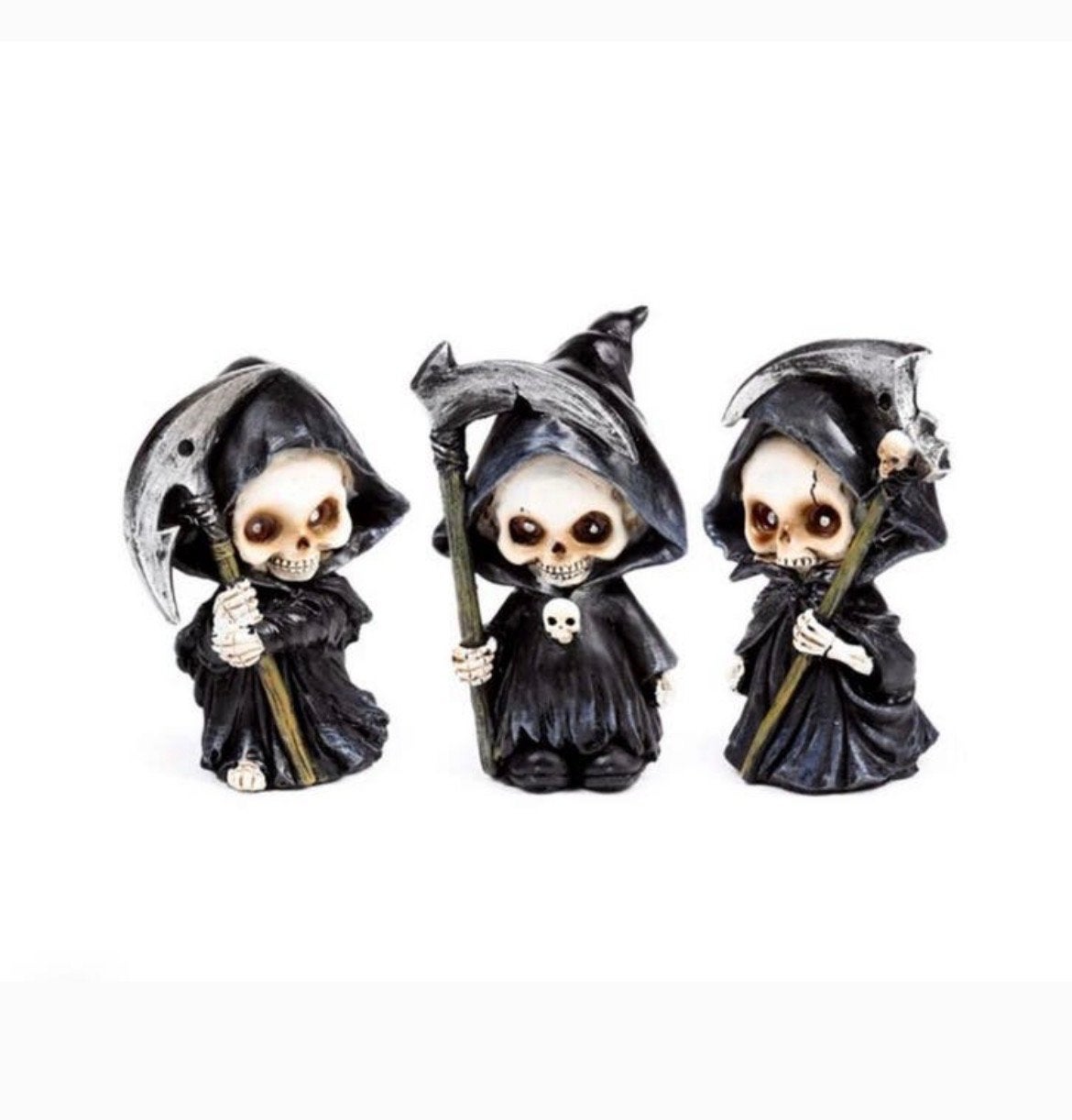The Reaper Mini Schedels met Zeis - 3-delige set, Ophalen of Verzenden, Nieuw, Fantasy