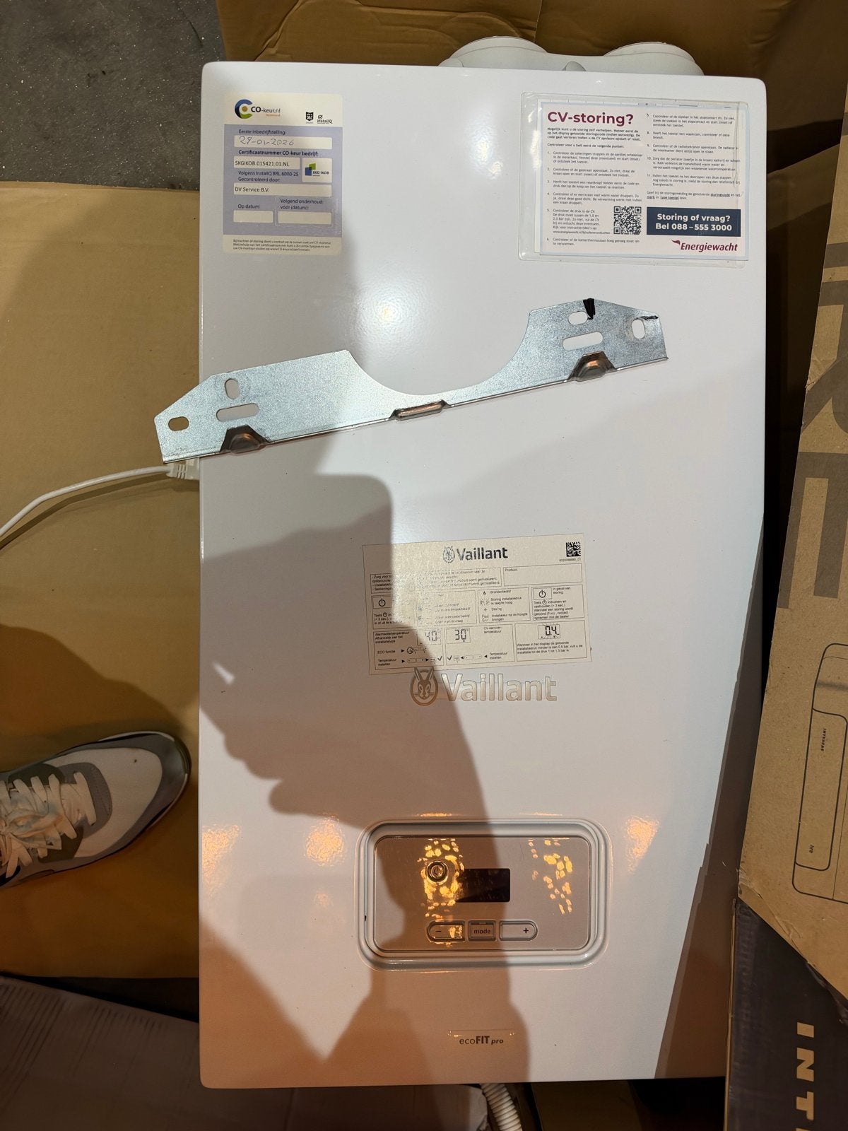 Nefit ecoFIT pro CV-ketel - Nieuwstaat cw4, Hoog rendement (Hr), Cv-ketel of Combi-ketel, Ophalen of Verzenden, Zo goed als nieuw