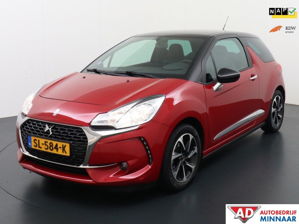 DS DS 3 1.2 PT Con. Chic | Cruise control | Apple carplay |, Auto's, Voorwielaandrijving, Gebruikt, 1199 cc, 82 pk