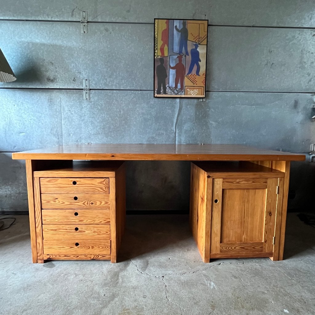 Ate van Apeldoorn bureau tafel Houtwerk Hattem jaren 70, Ophalen, Gebruikt, Houtwerk Hattem, Scandinavisch