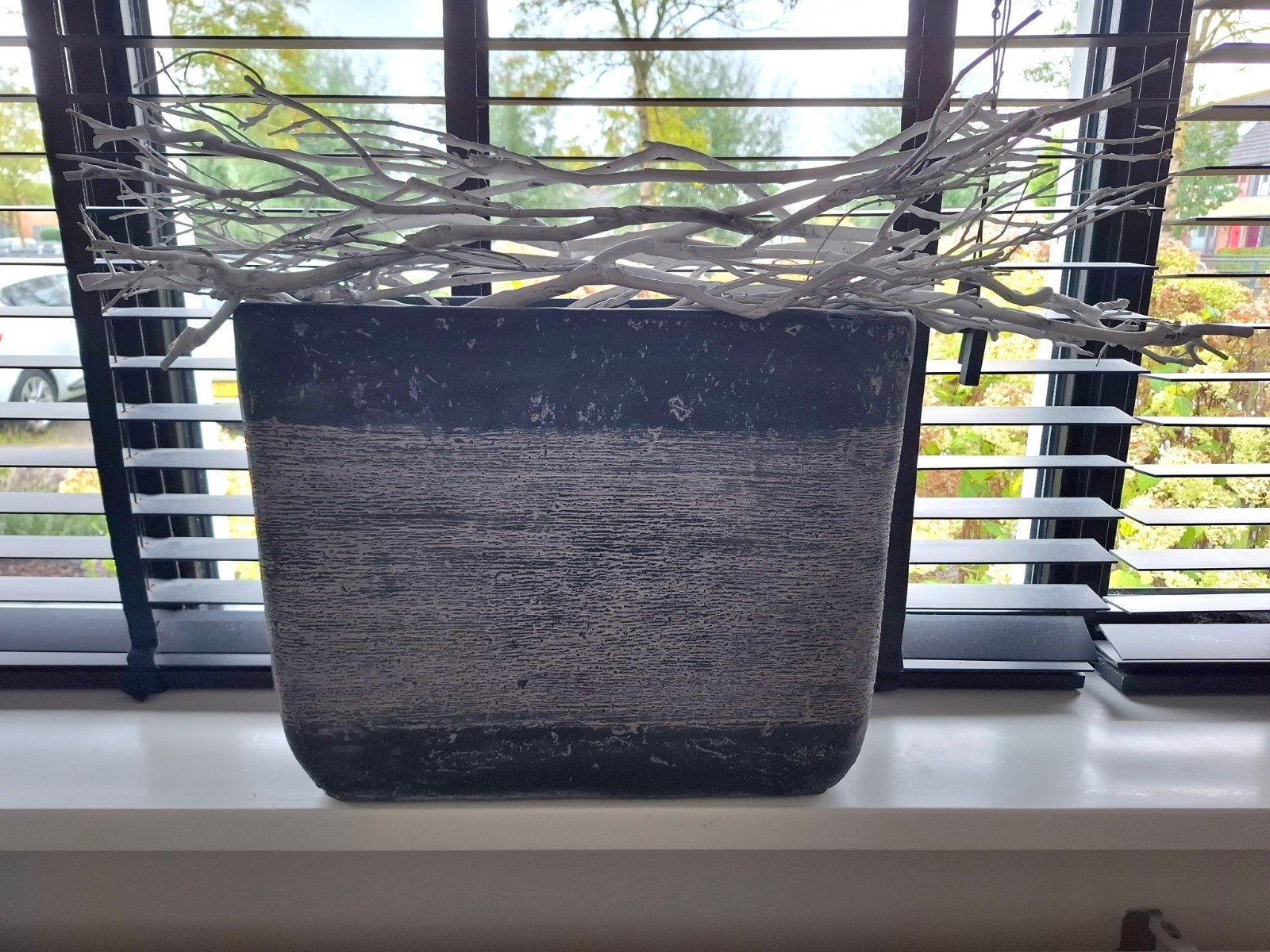 Mica Decorations Kane Bloempotten - 2 stuks, 25 tot 40 cm, Gebruikt, Binnen, Ophalen of Verzenden