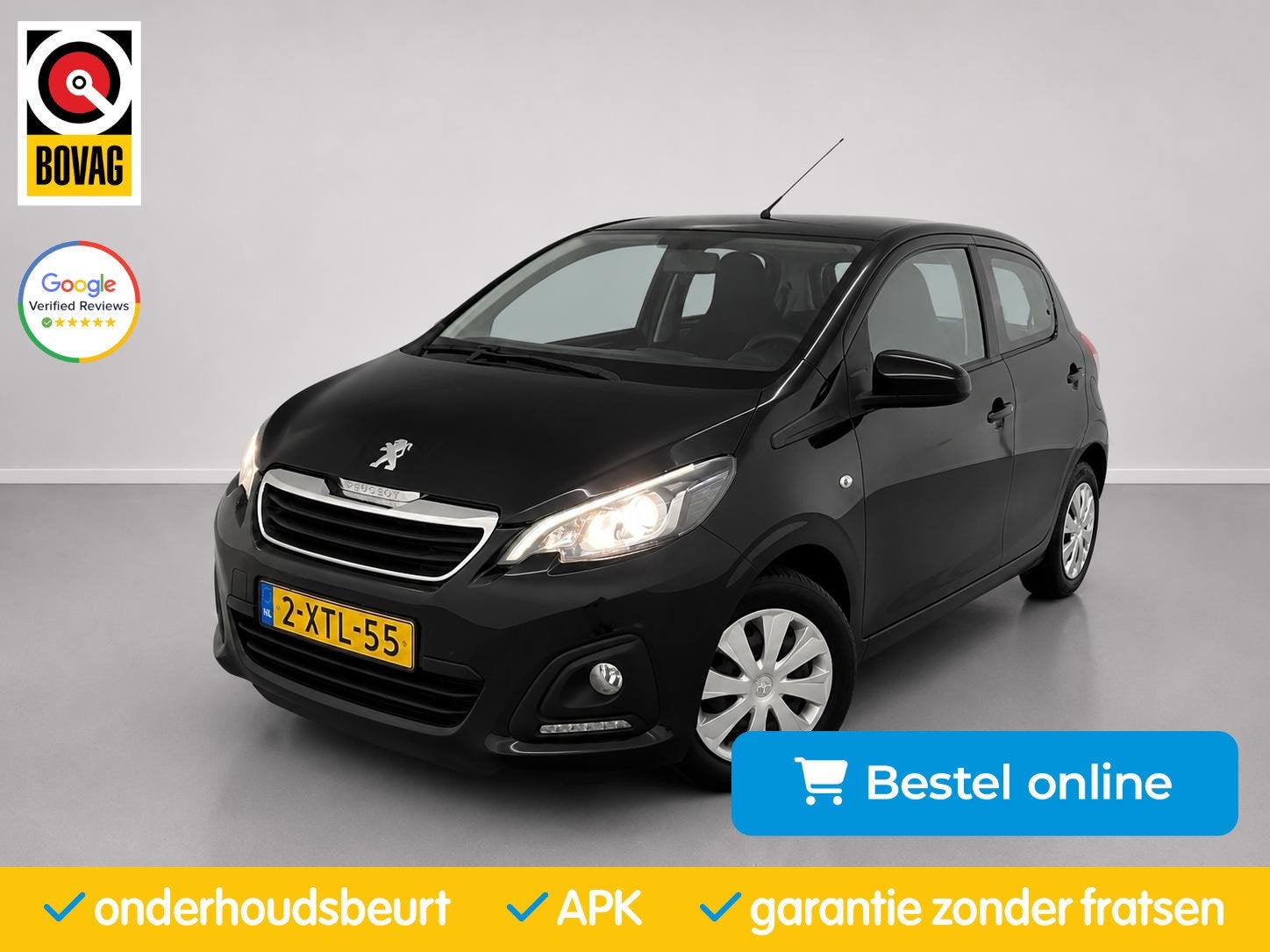 Peugeot 108 1.0 e-VTi Active| Airco|5-Deurs|NAP|, Voorwielaandrijving, Stof, Gebruikt, Met garantie (alle)