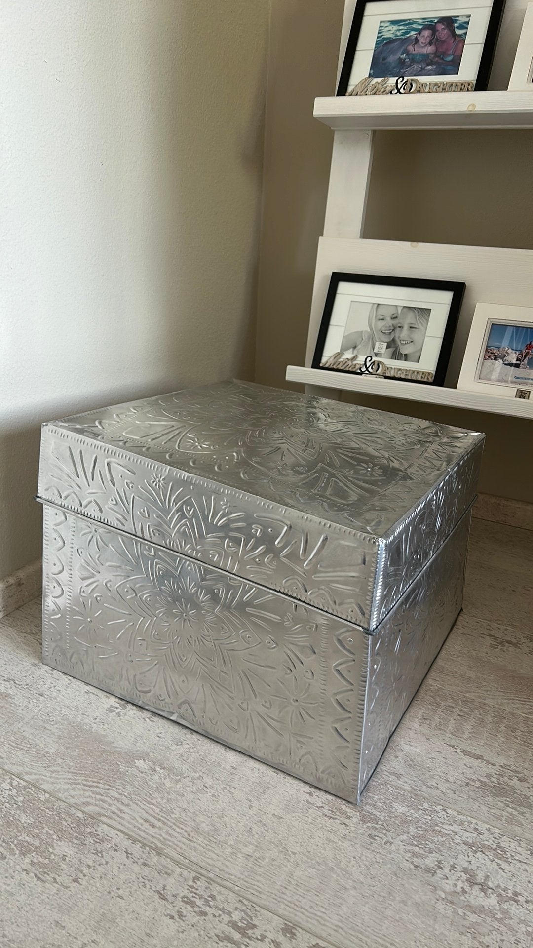 Grote zilveren kist 41 cm x 41 cm x 30 cm nieuw, Ophalen, Nieuw, Minder dan 50 cm