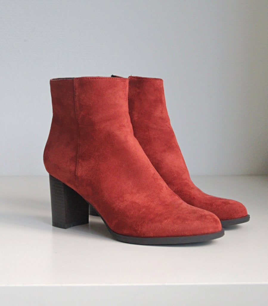 Coco Bella - mooie enkellaarsjes roodbruin - maat 40, Kleding | Dames, Coco Bella, Verzenden, Lage of Enkellaarzen, Zo goed als nieuw