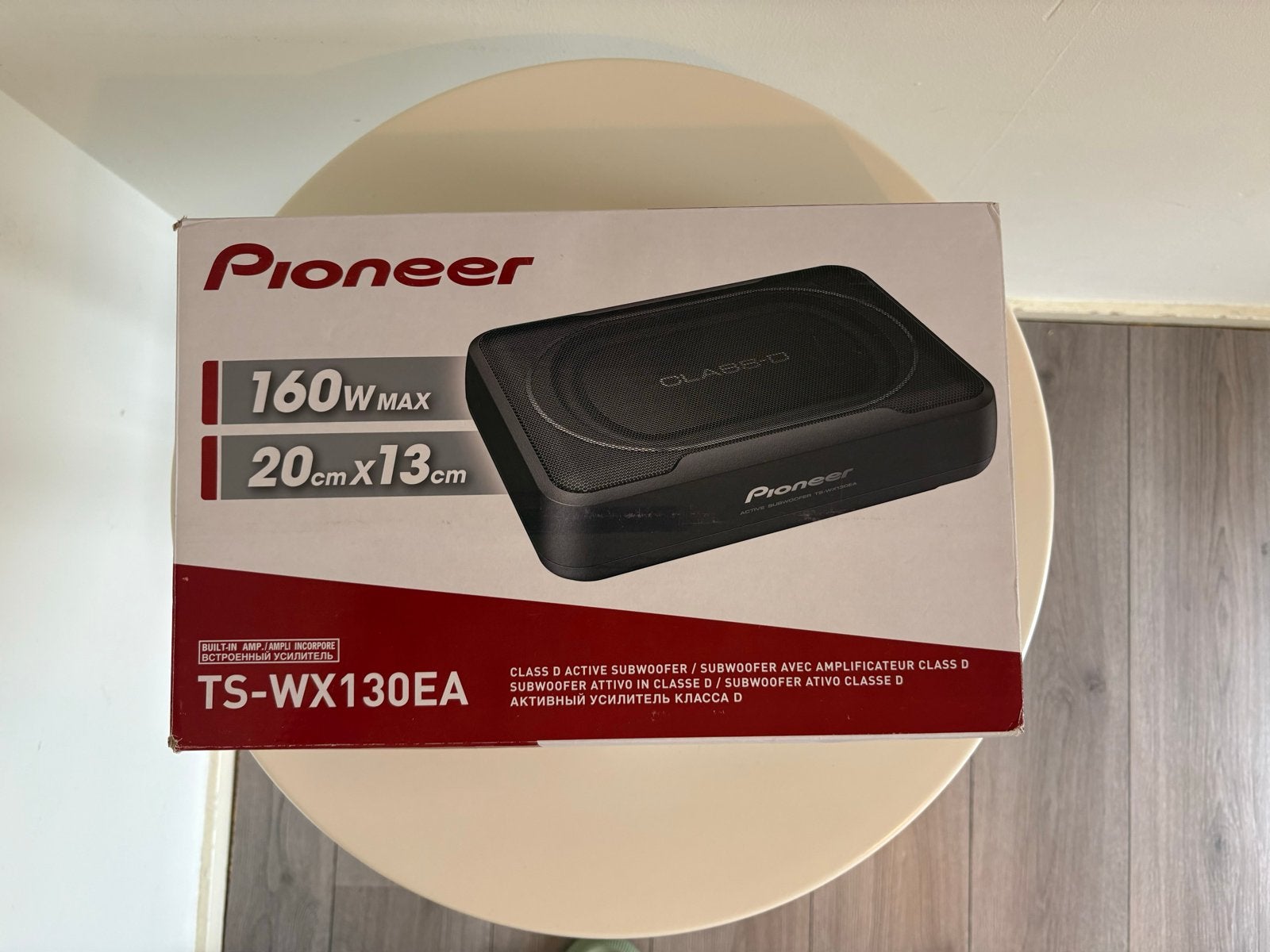 Pioneer TS-WX130EA actieve subwoofer 160W, Ophalen of Verzenden, Zo goed als nieuw, 120 watt of meer, Pioneer