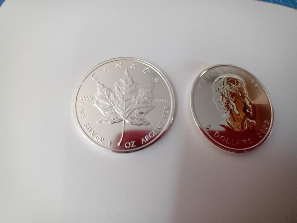 2009 maple leaf unc  1 oz zilver, Postzegels en Munten, Ophalen of Verzenden, Noord-Amerika, Losse munt, Zilver