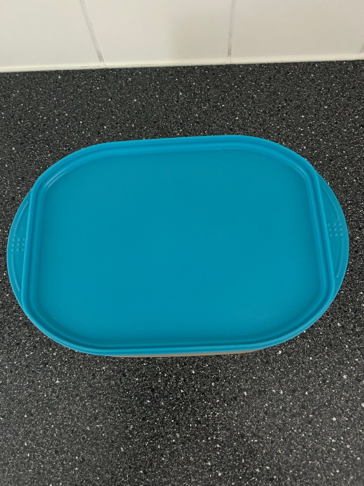 Tupperware Vleeswaren Bakjes - Set van 3, Gebruikt, Bewaardoos, Blauw, Ophalen of Verzenden