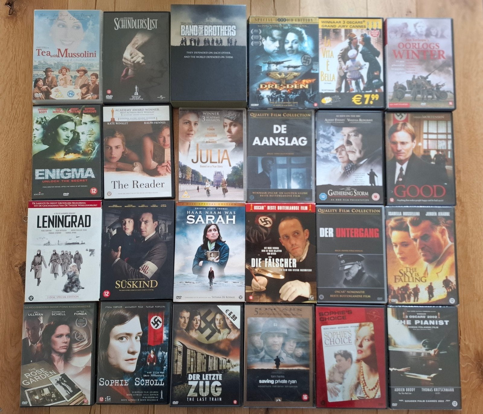 Grote collectie oorlogsfilms op DVD, Duits, Gebruikt, Vanaf 16 jaar, Nederlands