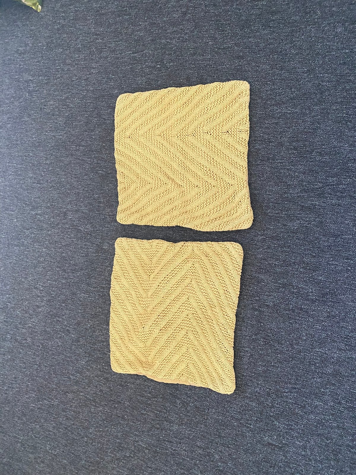 2 kussenhoezen, Huis en Inrichting, Woonaccessoires | Kussens, Ophalen of Verzenden, Zo goed als nieuw, Vierkant