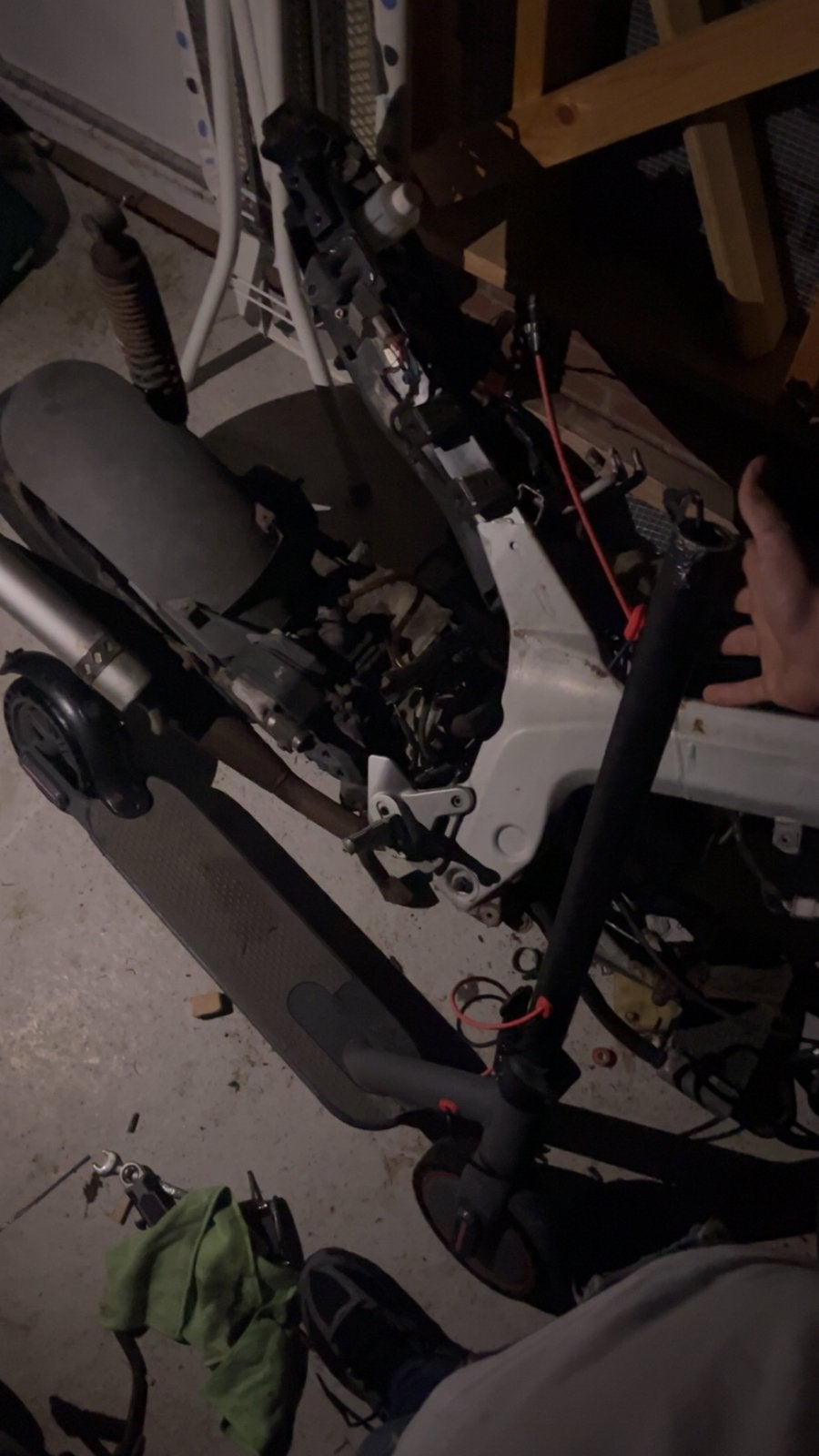 Elektrische step (E-scooter) - Stuur gestolen, Ophalen of Verzenden, Gebruikt, Elektrische step (E-scooter)