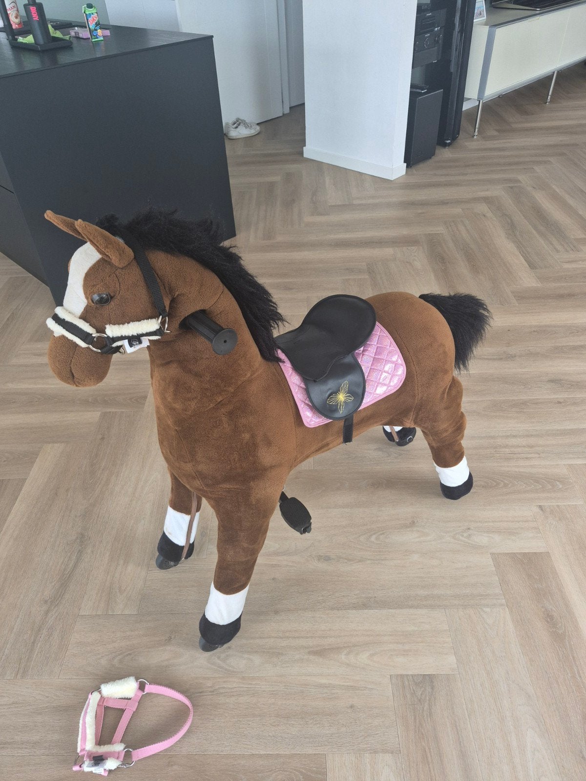 pony ride animal, paard met accessoires, Ophalen of Verzenden, Gebruikt