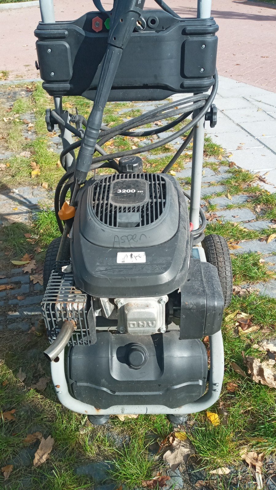 Hoogdrukreiniger op benzine - opknapper, Ophalen, Gebruikt, Benzine, Onbekend