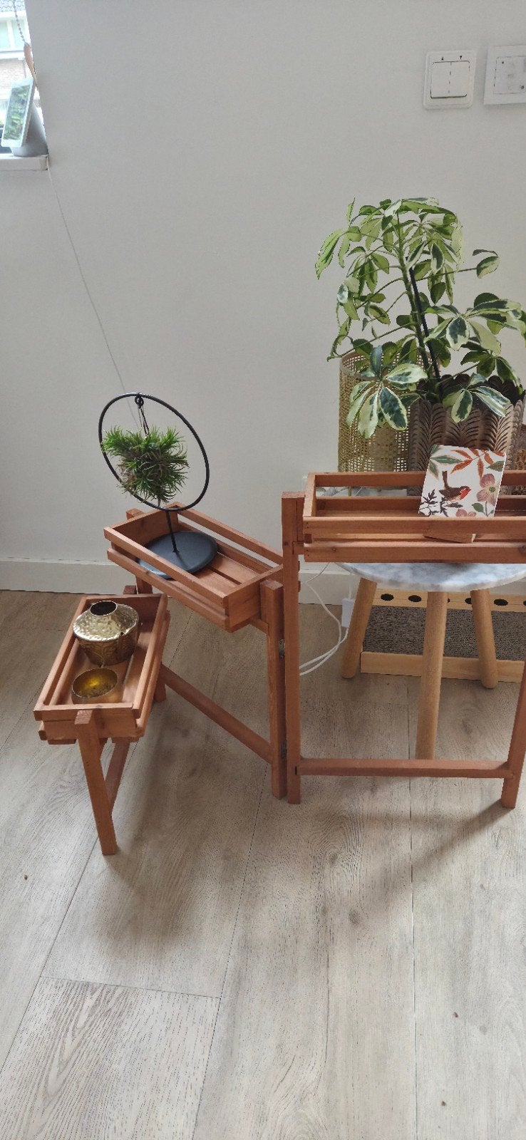 plantenstandaard, Ophalen, Hout