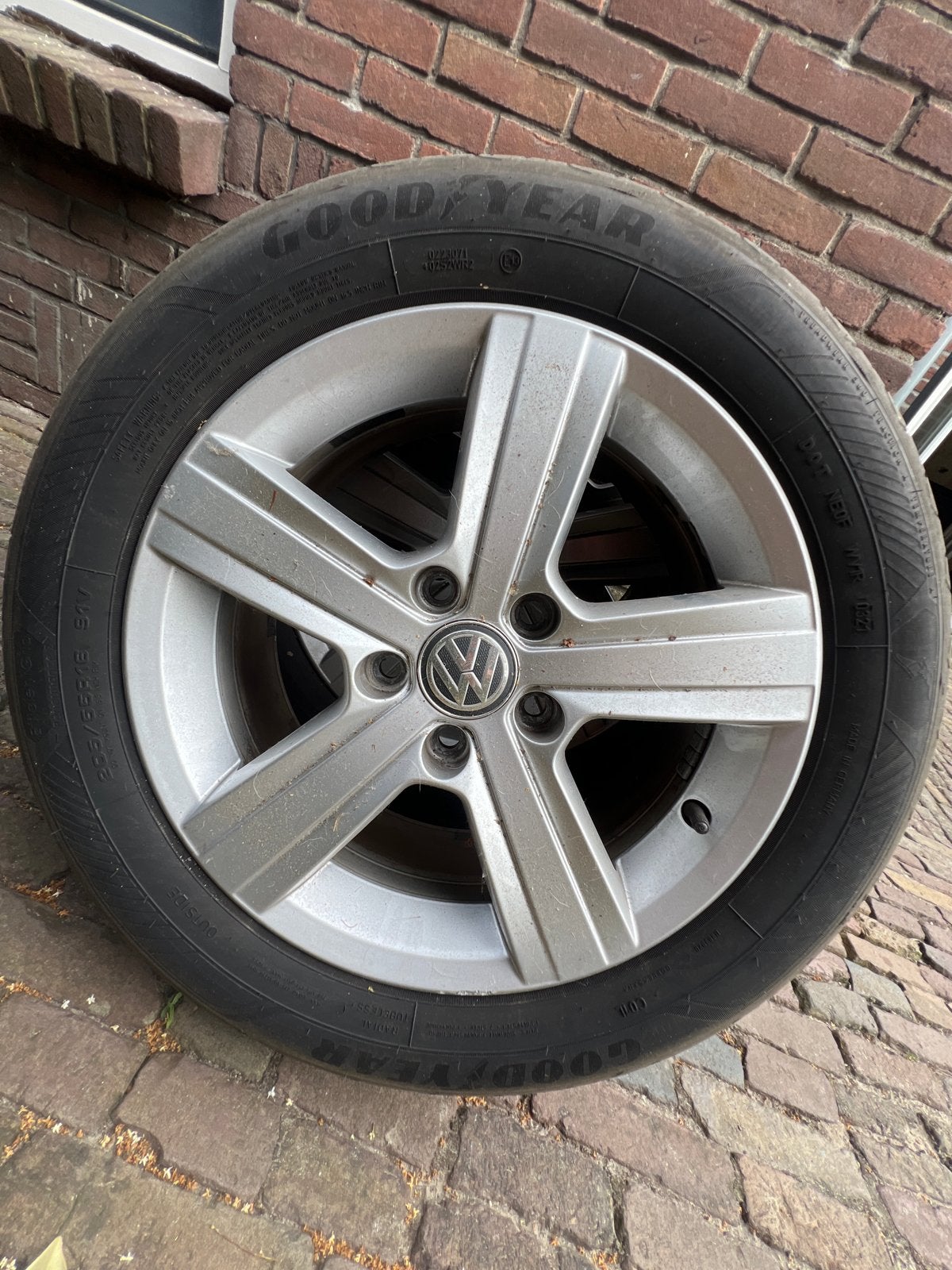 Goodyear banden met nette velgen! 5x112, Auto-onderdelen, Banden en Velgen, Ophalen, Gebruikt, 16 inch, Banden en Velgen