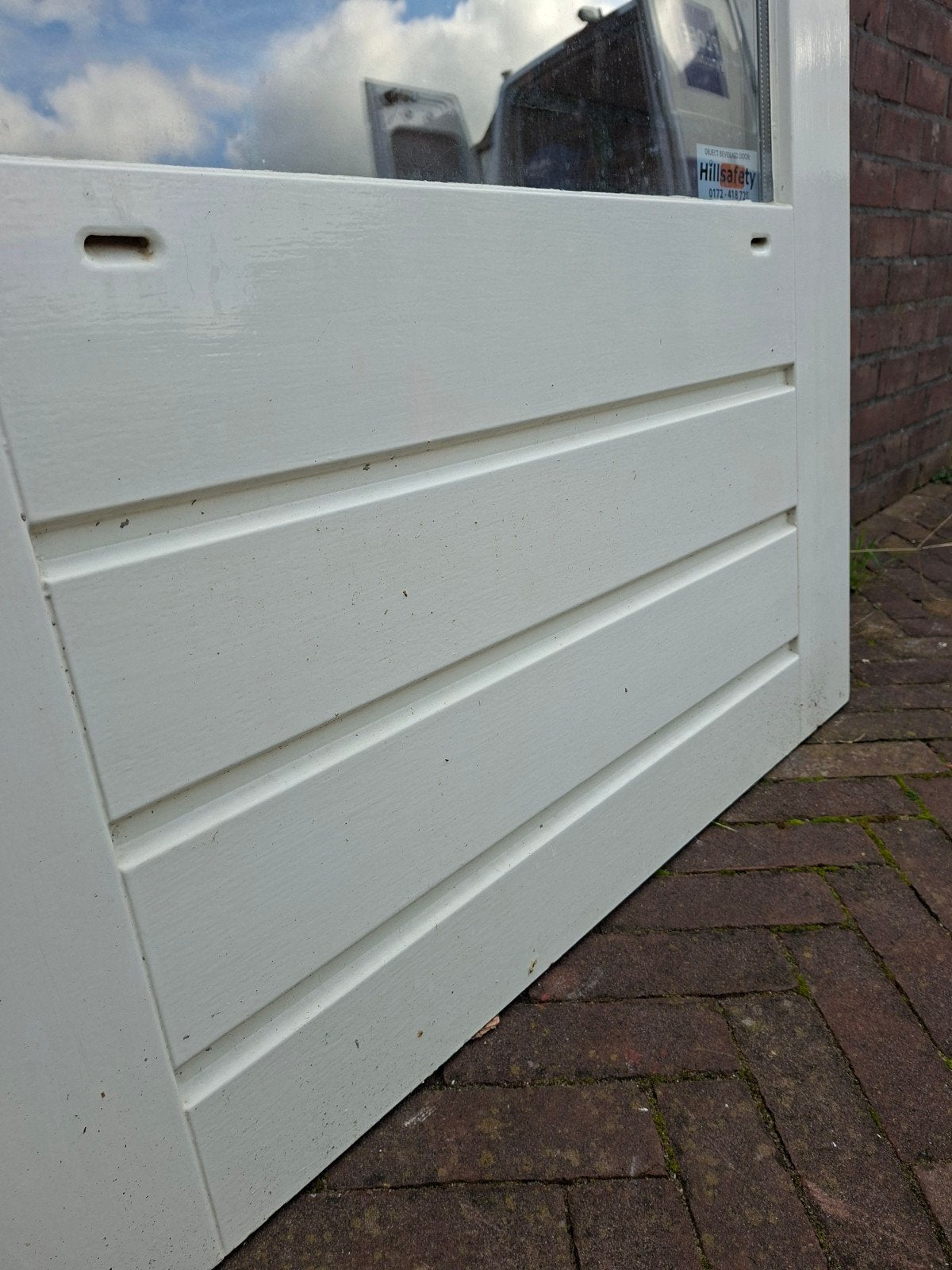 Hardhouten achterdeur, Ophalen, Gebruikt, 80 tot 100 cm, Minder dan 200 cm