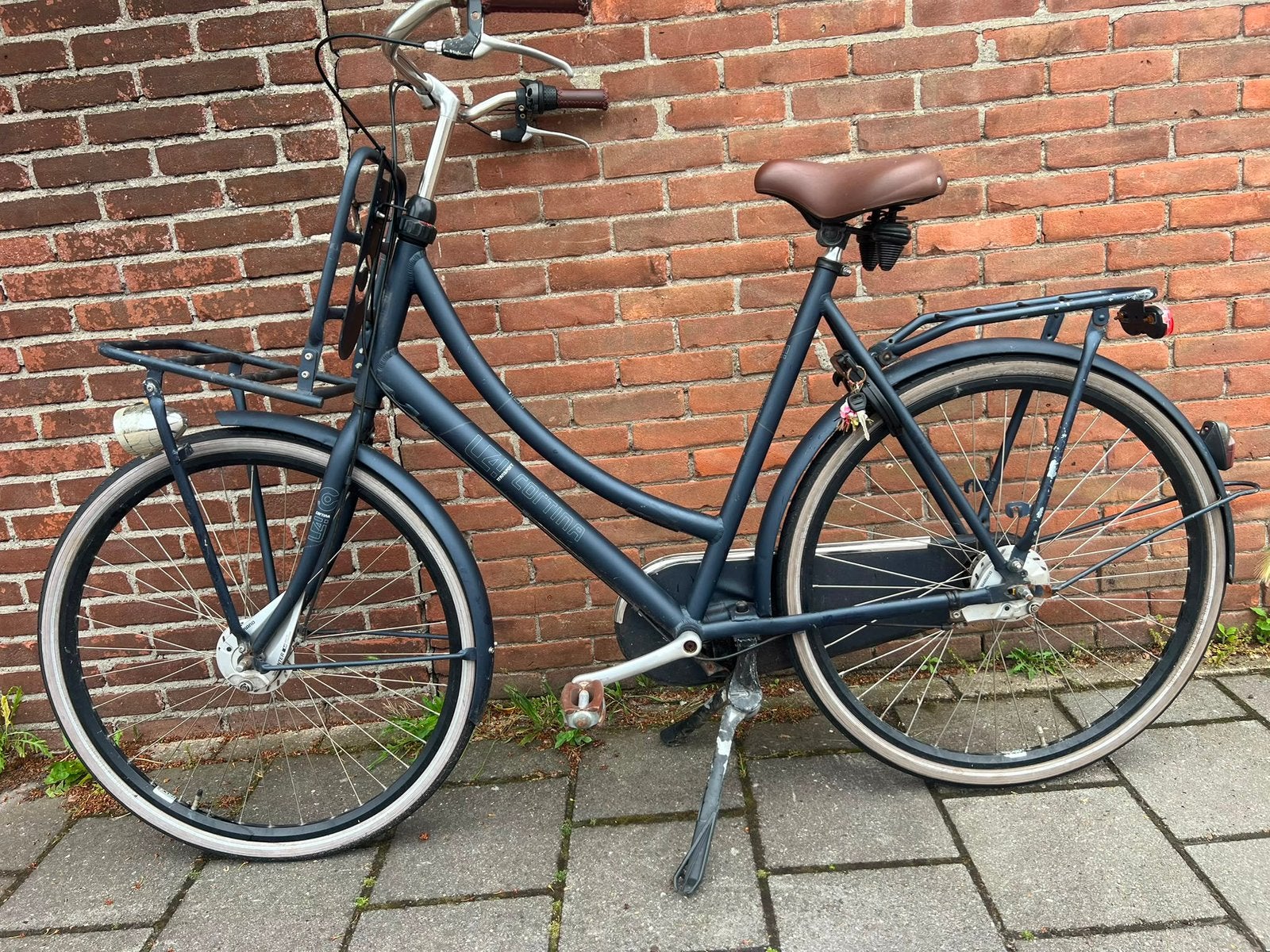 Cortina damesfiets 28 inch 3 versnelling 61 cm, Fietsen en Brommers, Fietsen | Dames | Damesfietsen, Terugtraprem, (Extra) lage instap
