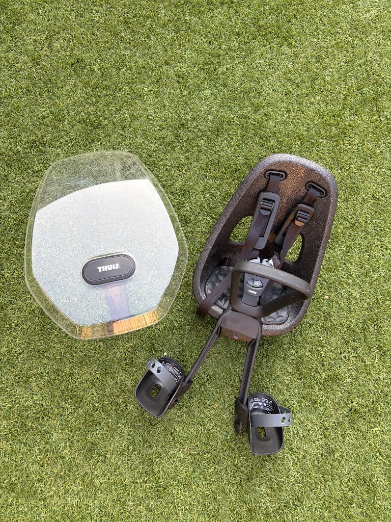 Thule Yepp Nexxt mini fietsstoeltje, Ophalen, Voetsteuntjes, Voorzitje, Zo goed als nieuw