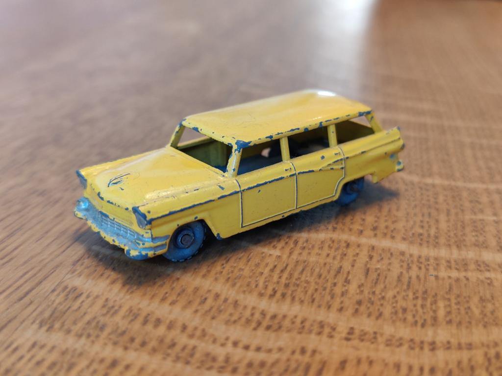 Matchbox American Ford Station Wagon GEEL, Ophalen of Verzenden, Zo goed als nieuw, Auto