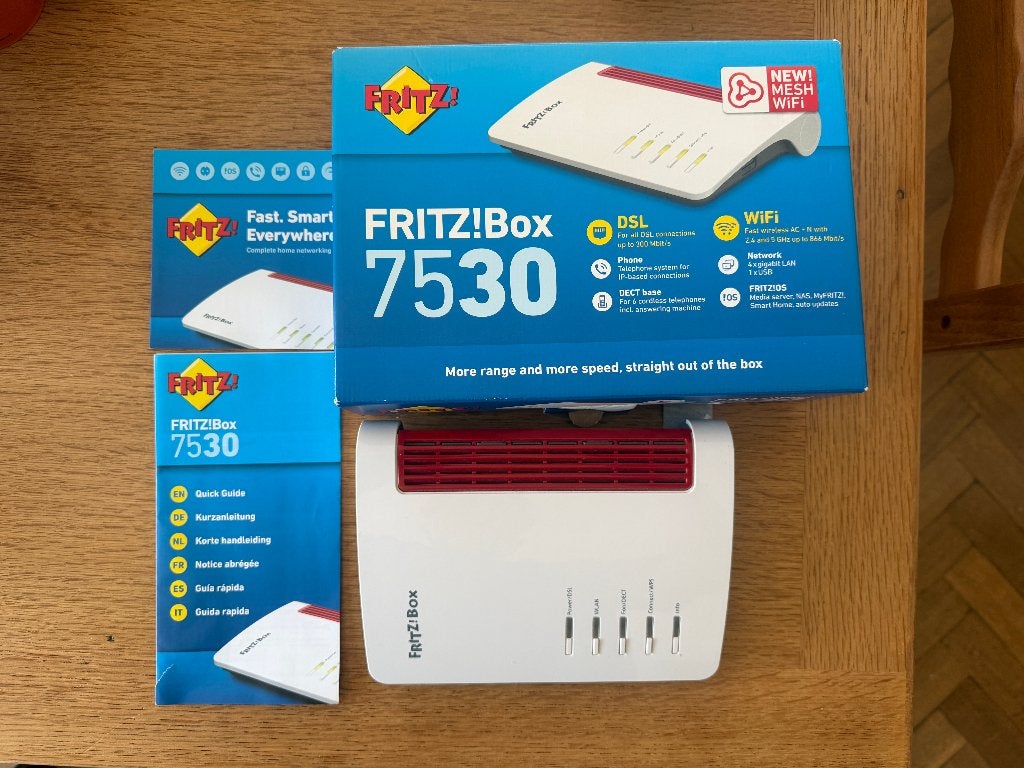 Fritz!Box 7530, Computers en Software, Routers en Modems, Ophalen of Verzenden, Zo goed als nieuw, Router met modem, Fritz!Box (FritzBox)