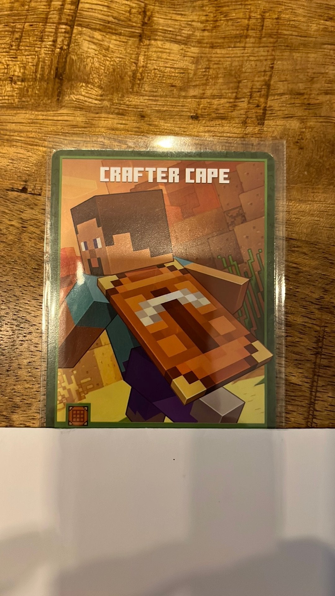 Minecraft Twitch con 2026 crafter cape kaart / card, Ophalen, Nieuw