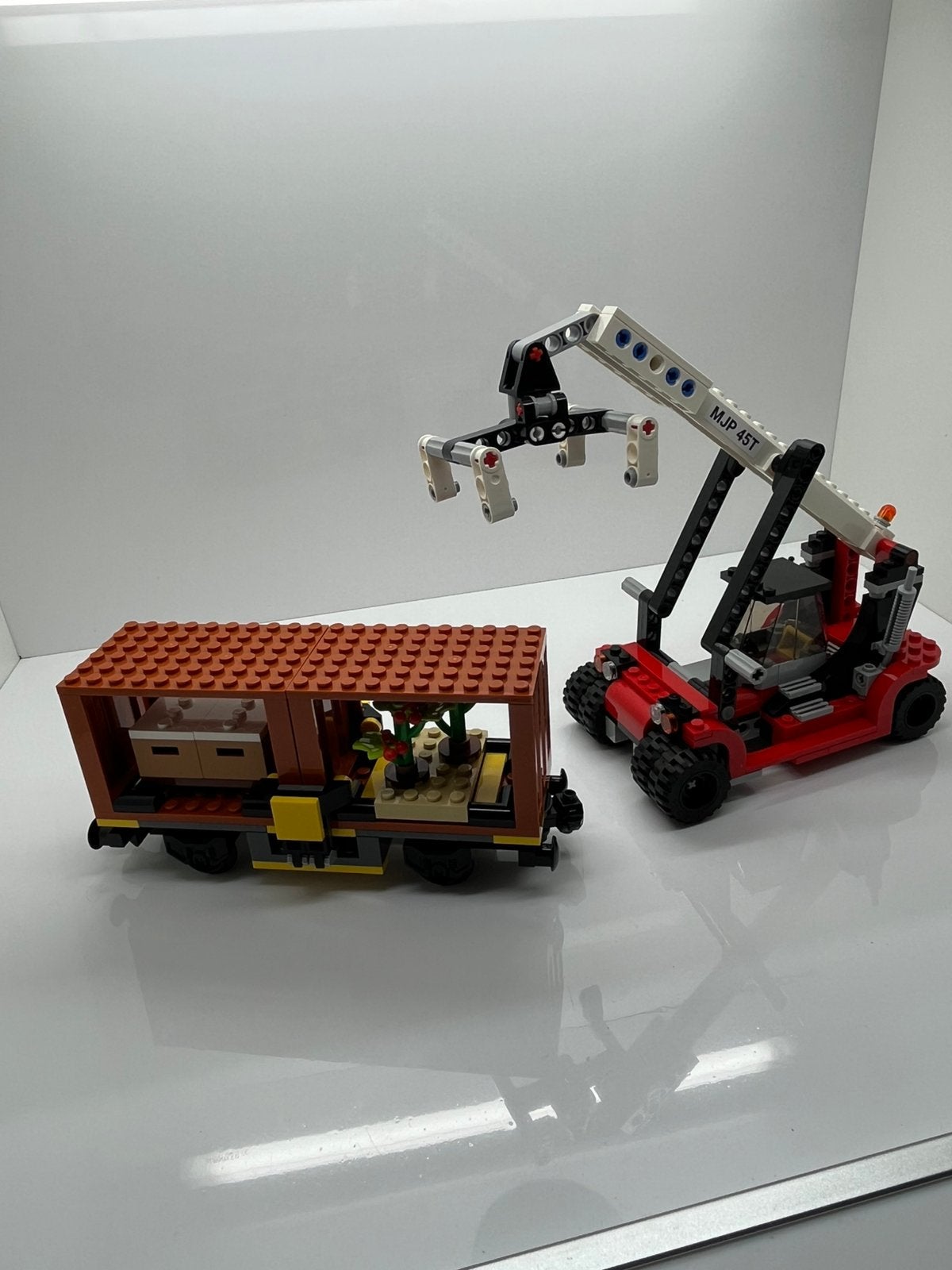Lego trein 60336 wagon met grote hijskraan, Kinderen en Baby's, Ophalen of Verzenden, Zo goed als nieuw