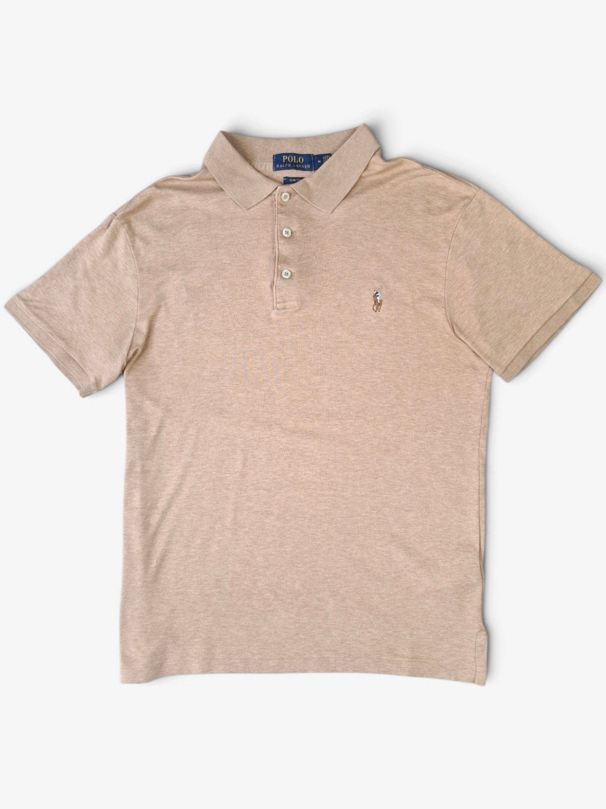 Ralph Lauren Polo – Vintage – Slim Fit, ., Beige, Ralph Lauren, Zo goed als nieuw