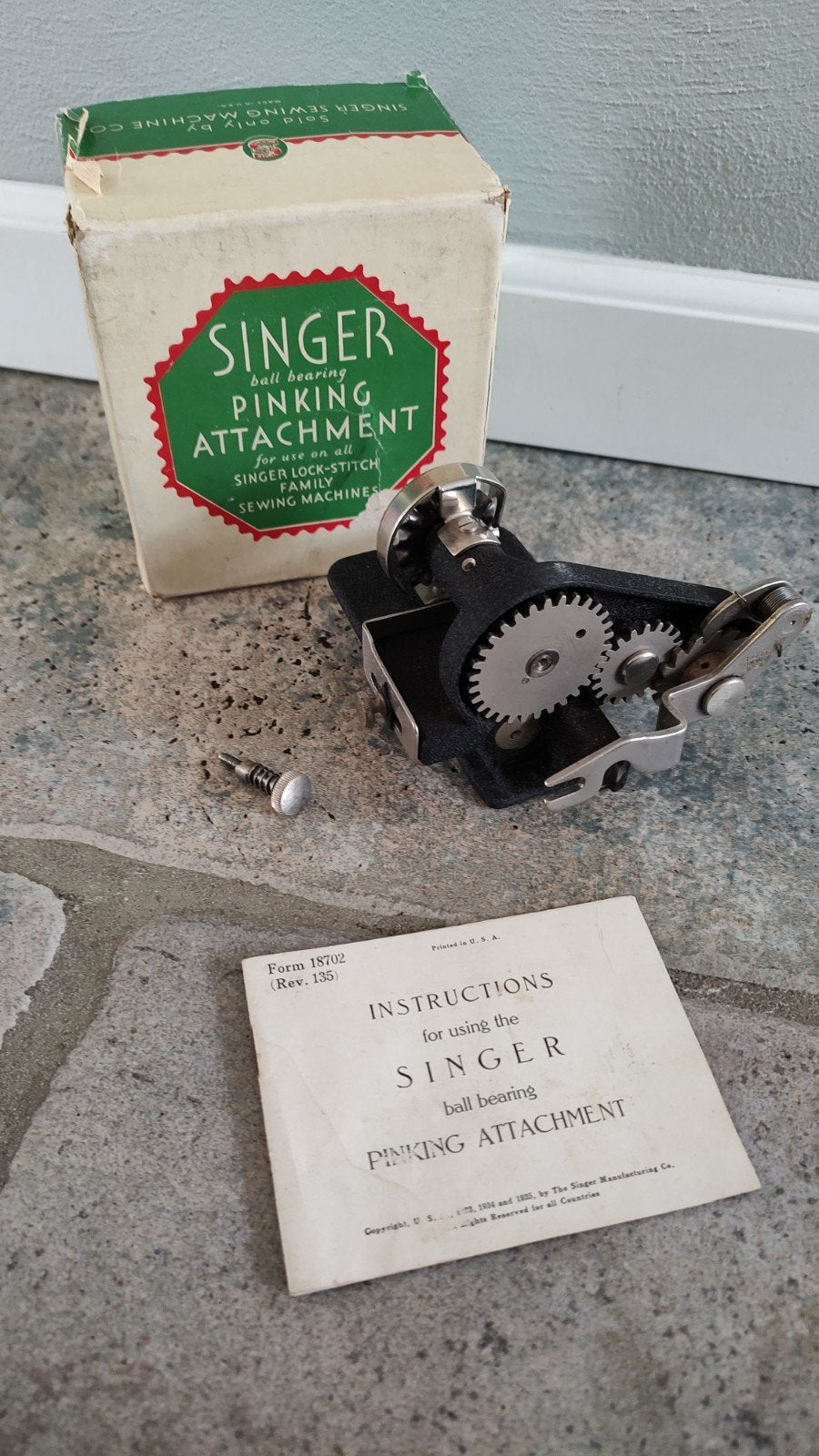 Singer pinker kartel voet featherweight 221k 222k, Ophalen of Verzenden, Naaimachine, Singer