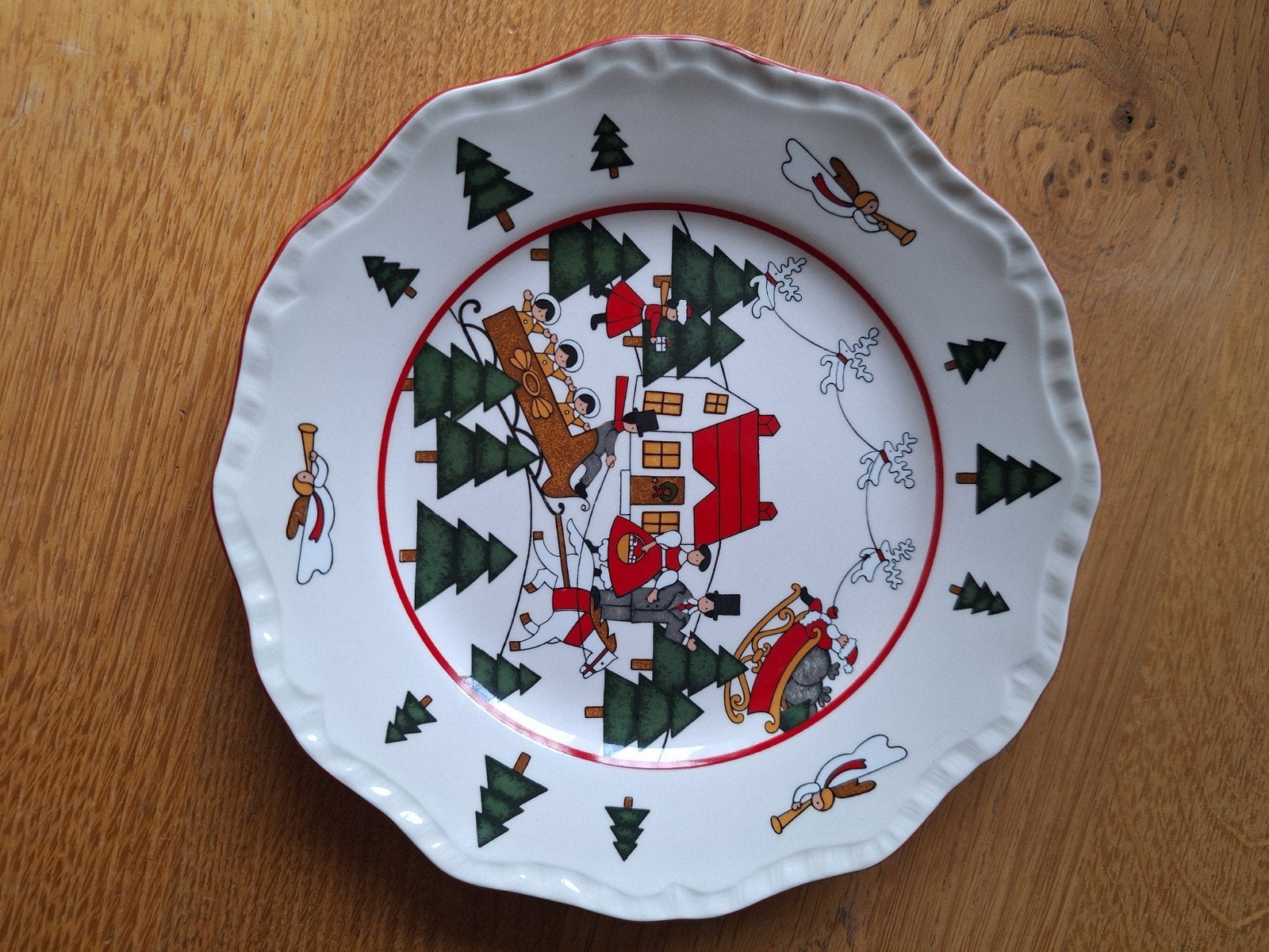 Mason's Christmas village bord, Ophalen of Verzenden