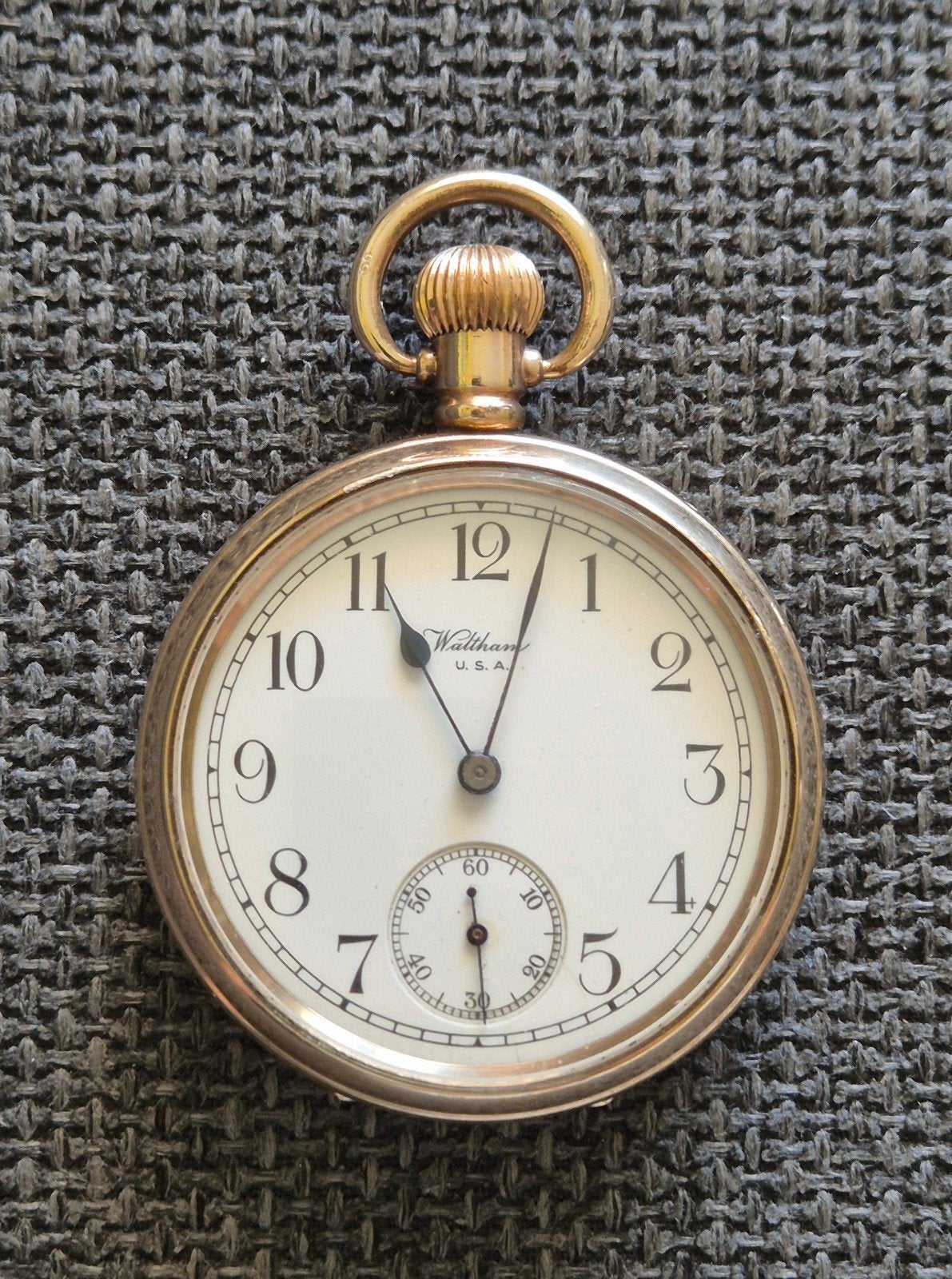Waltham Marquis Goudgeplateerd Zakhorloge uit 1909, Ophalen of Verzenden, Overige materialen, Overige typen, Verguld