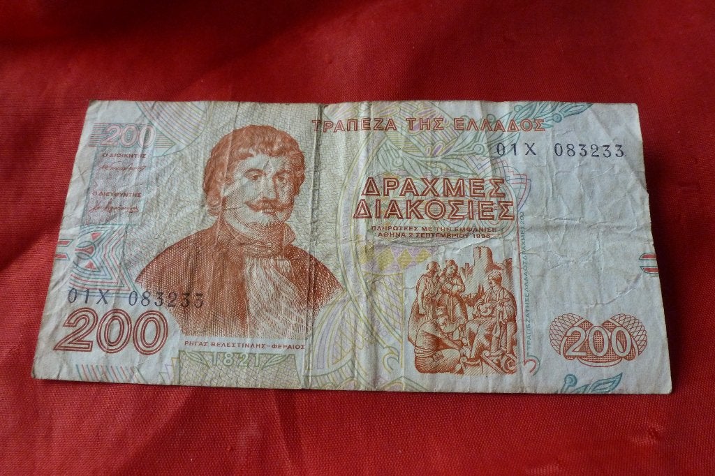 Bankbiljet - 3x Griekenland 200 drachme 1996 (b 100, Postzegels en Munten, Bankbiljetten | Europa | Niet-Eurobiljetten, Ophalen of Verzenden