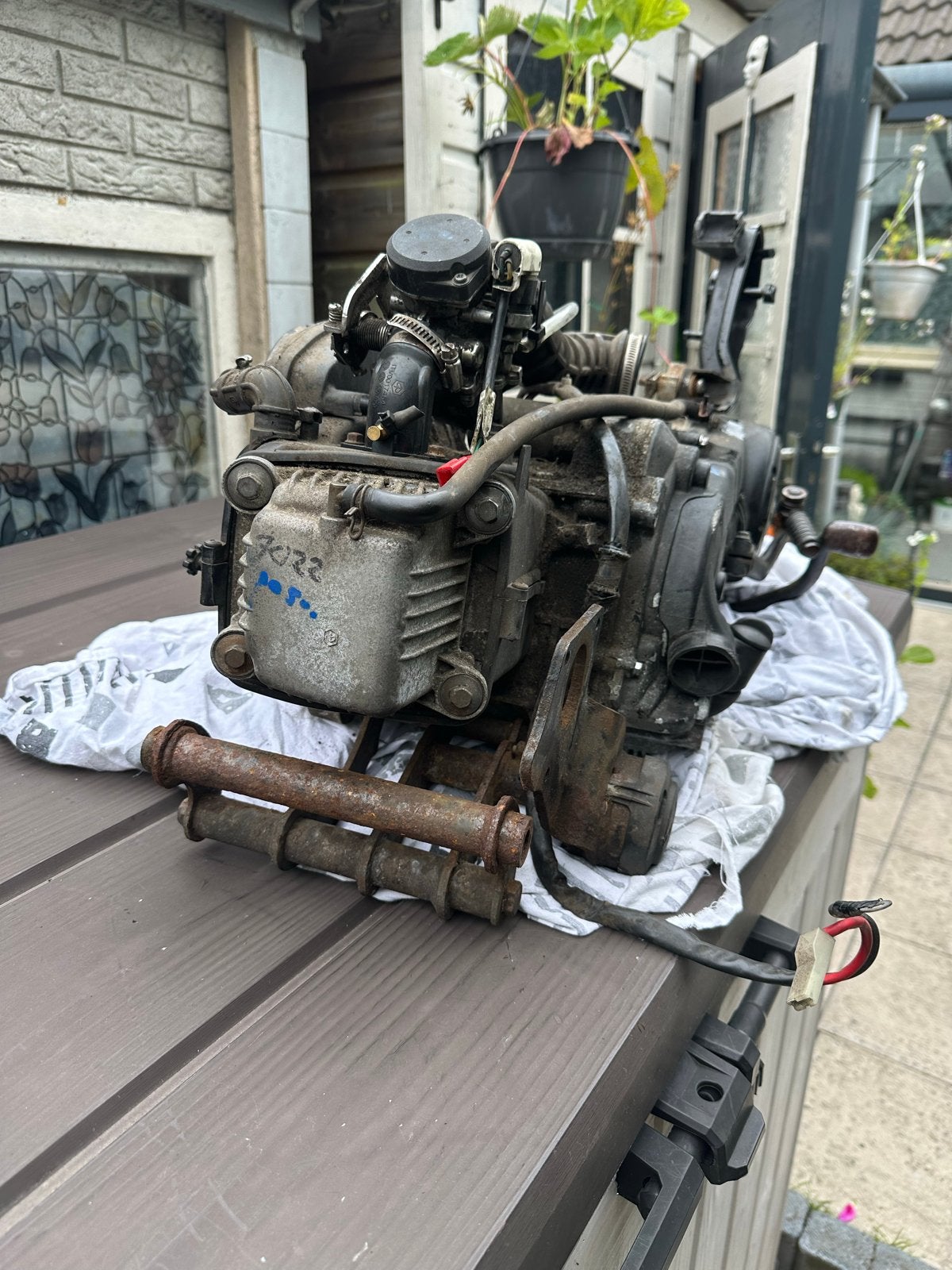 Piaggio Zip 4-takt motorblok met carburateur ZSM, Ophalen, Gebruikt, Blok, Piaggio