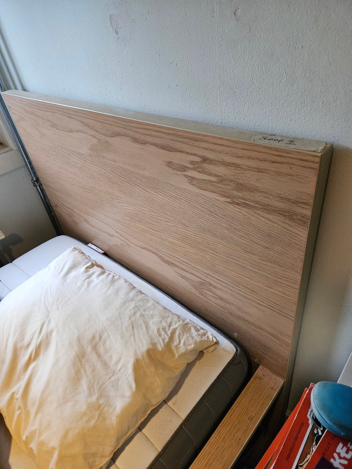 malm eiken 1 persoons bed, Ophalen, Eenpersoons