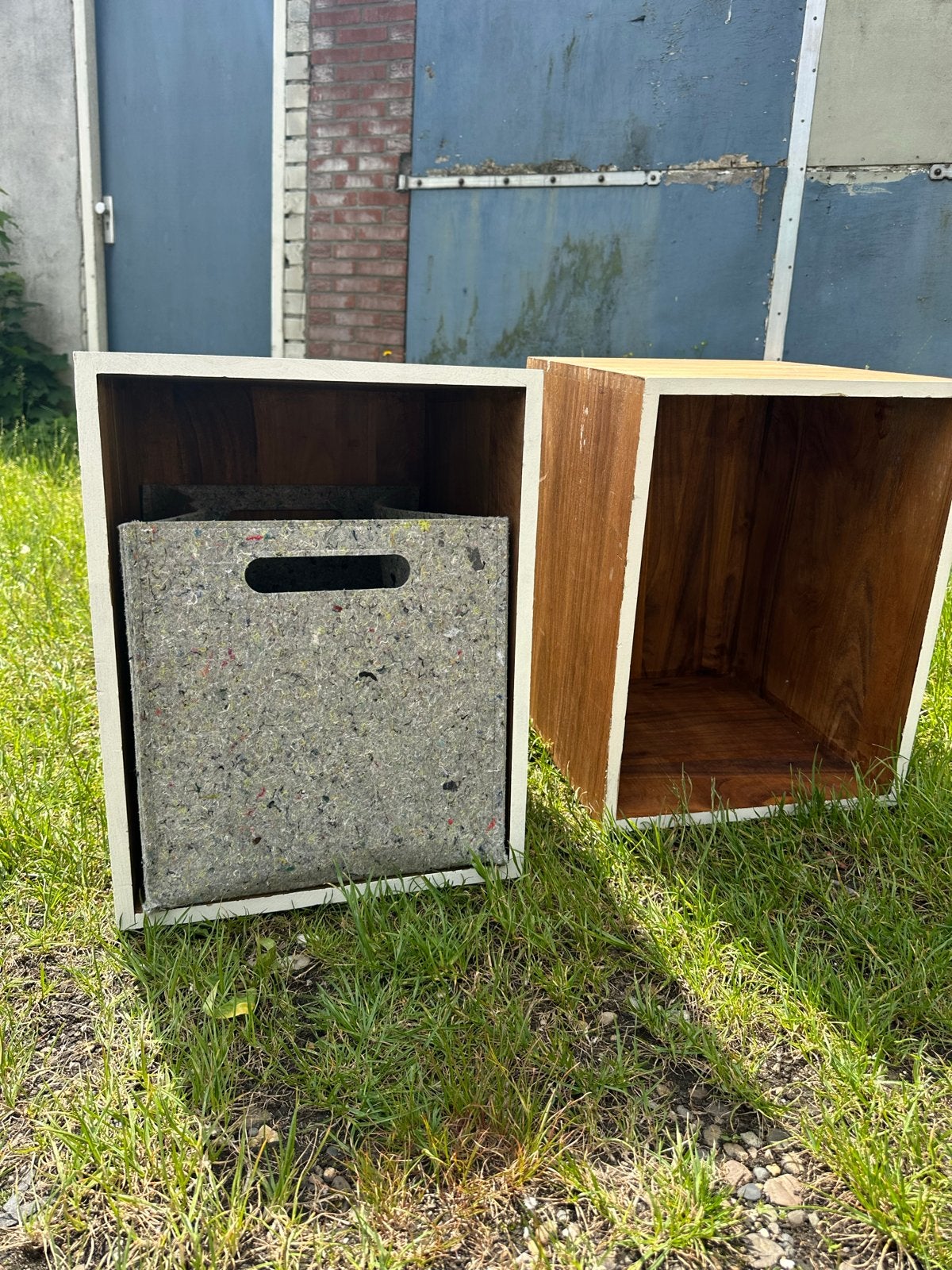 Open nachtkastjes (2 stuks), Ophalen, Zo goed als nieuw, Minder dan 45 cm, Minder dan 55 cm