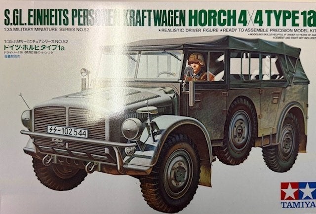 Coelianmodels Tamiya 350052, Horch Type 1a, 1/35, € 23,99, Tank, 1:32 tot 1:50, Nieuw, Ophalen of Verzenden