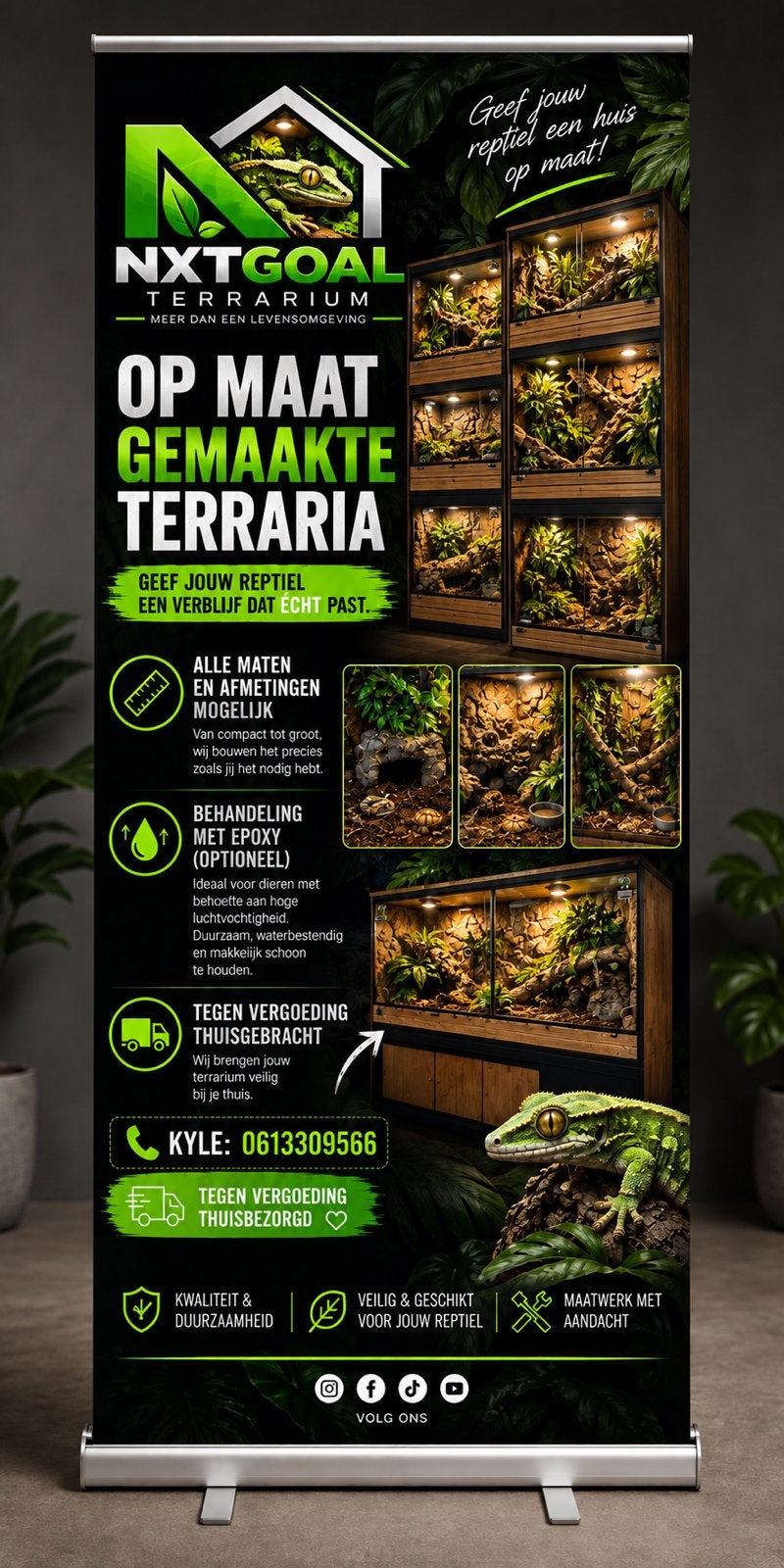 Terrarium OSB, Dieren en Toebehoren, Ophalen of Verzenden, Nieuw