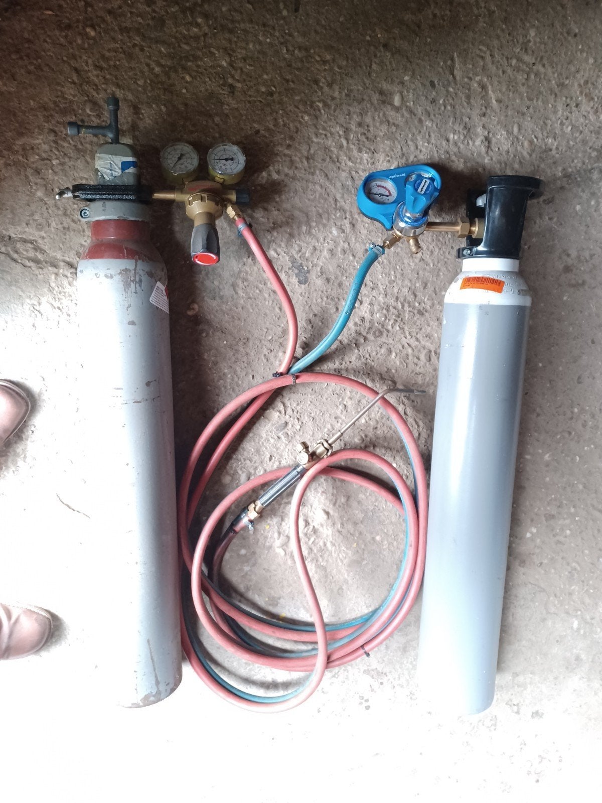 Zuurstof acetyleen brander, gasbranderset eigendoms flessen, Ophalen, Minder dan 150 ampère, Overige typen