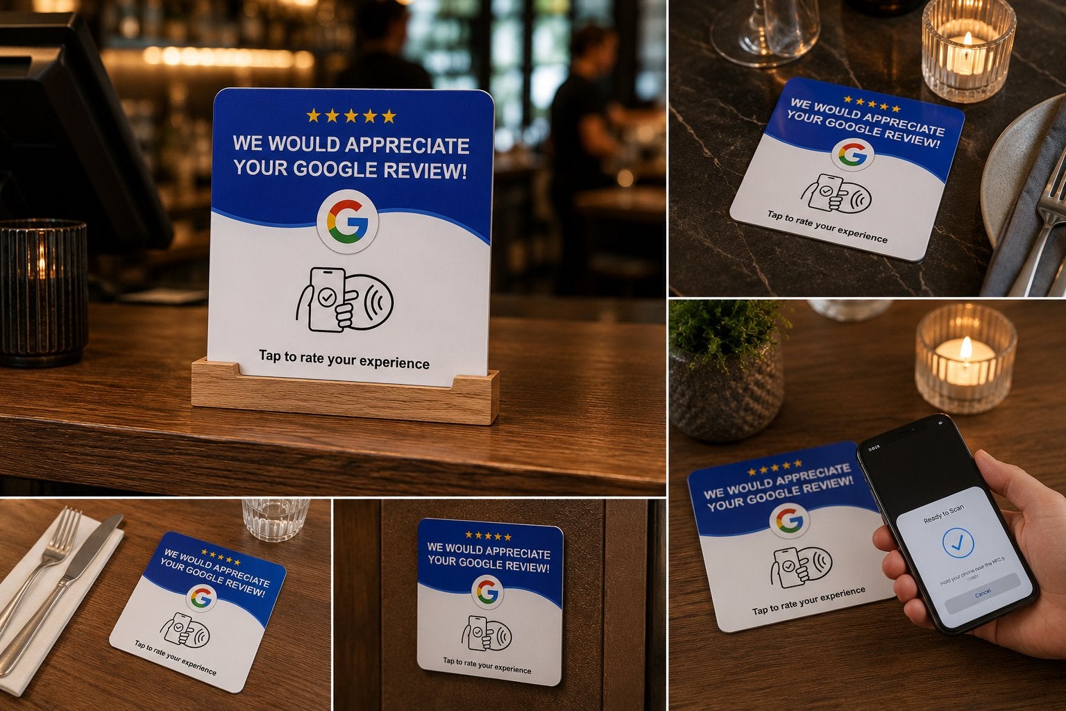 Google review bordje, Ophalen, Nieuw, Economie en Marketing
