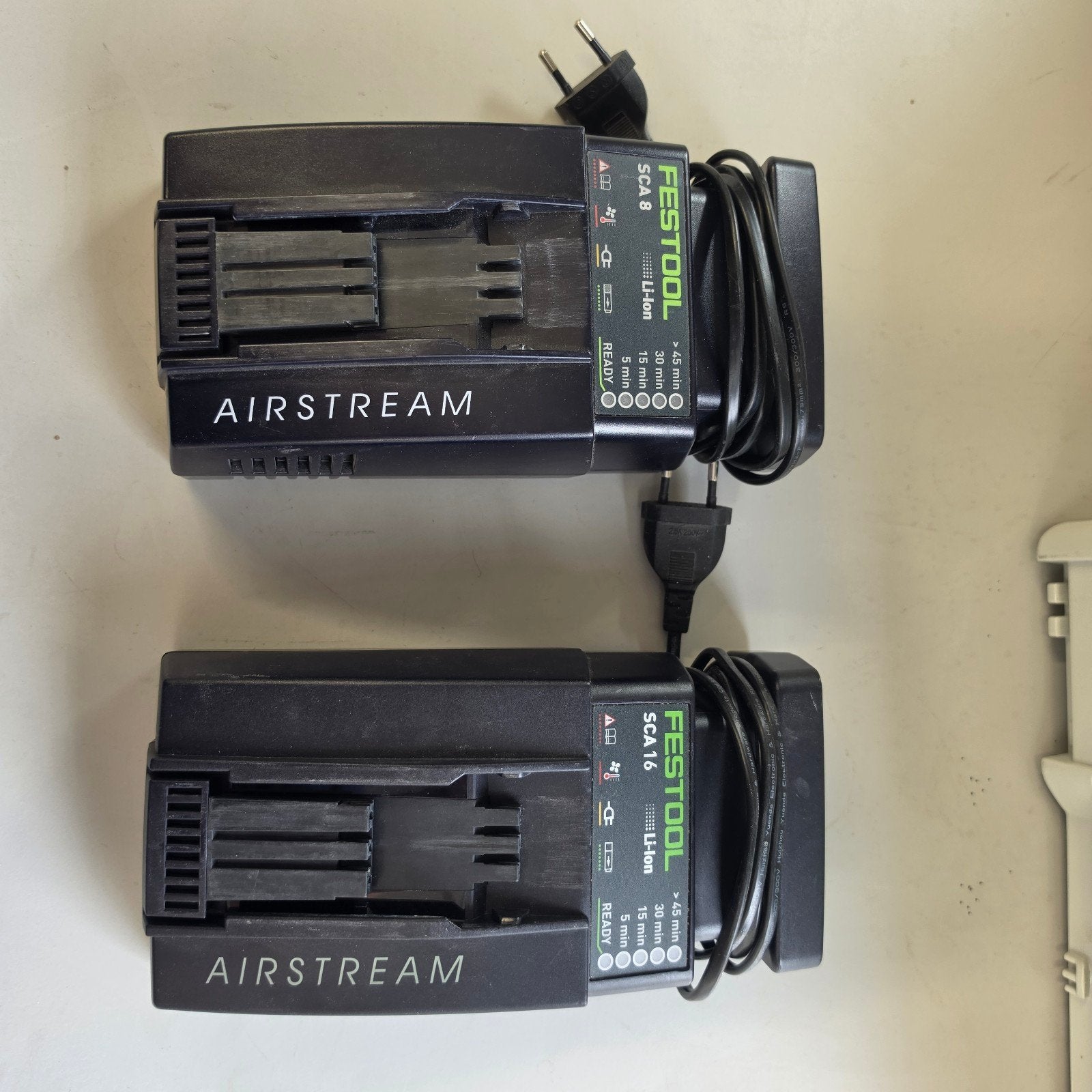 Festool Airstream Opladers SCA 8 en SCA 16, Ophalen, Gebruikt