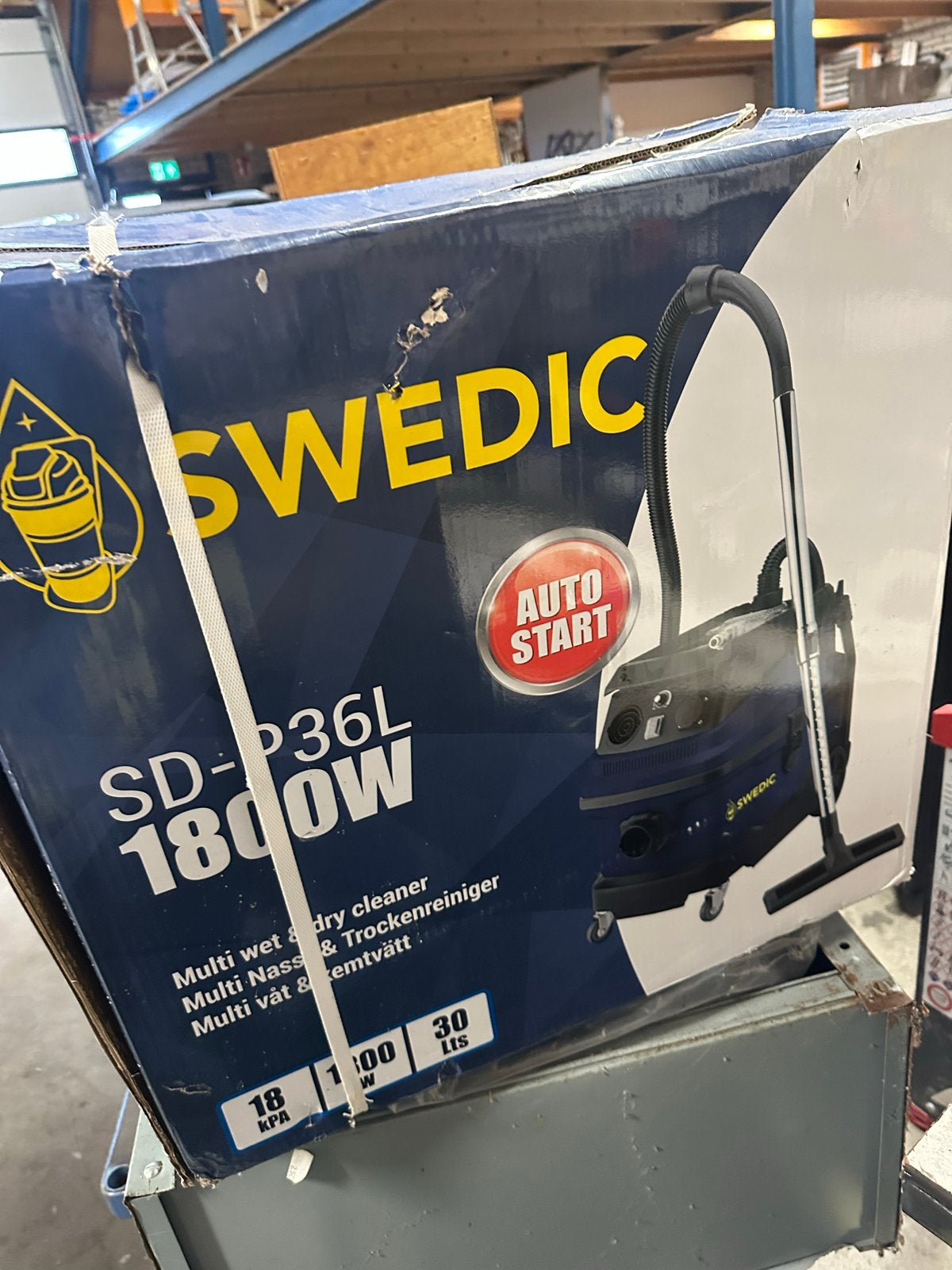 Nieuwe Swedic SD-P36L 1800W Multi Wet & Dry Stofzuiger, Ophalen, Nieuw, 1600 tot 2000 watt, Industriële stofzuiger