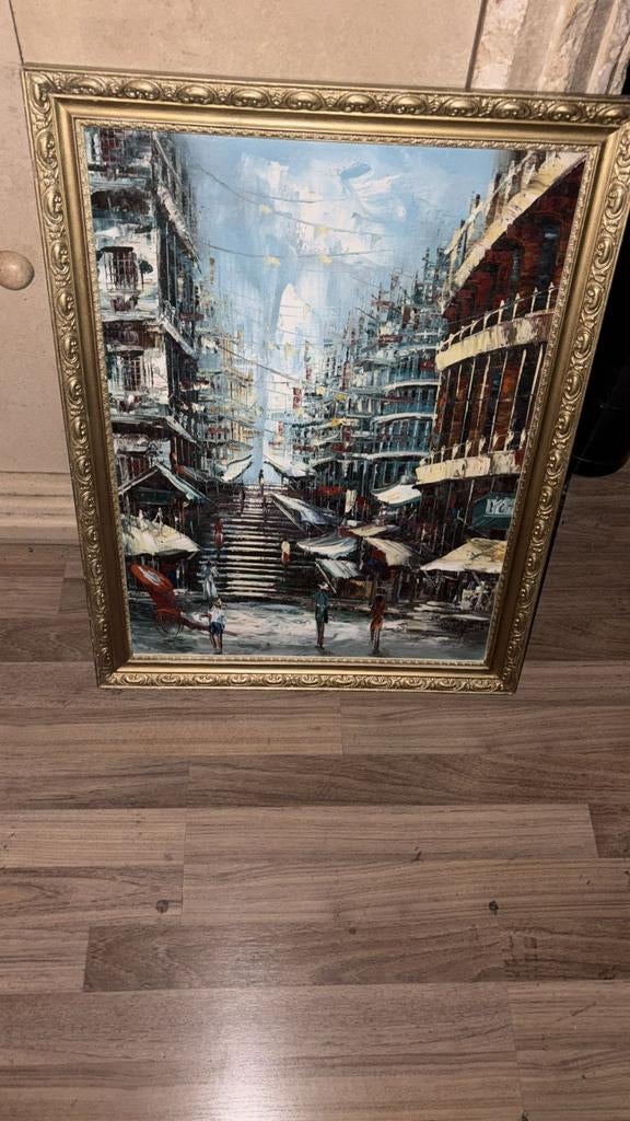 Schilderij 'Stadsgezicht' van Berry Brugman, Ophalen