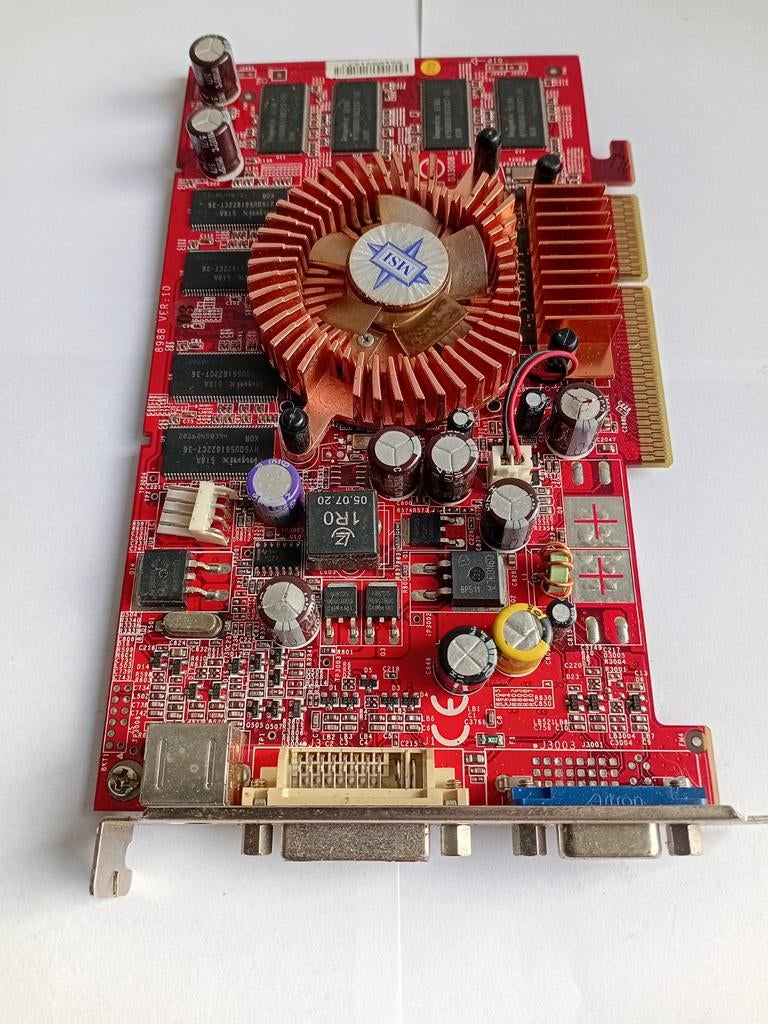 MSI Nvidia GeForce FX5200 Videokaart AGP, Computers en Software, Videokaarten, Gebruikt, Overige soorten, Ophalen of Verzenden